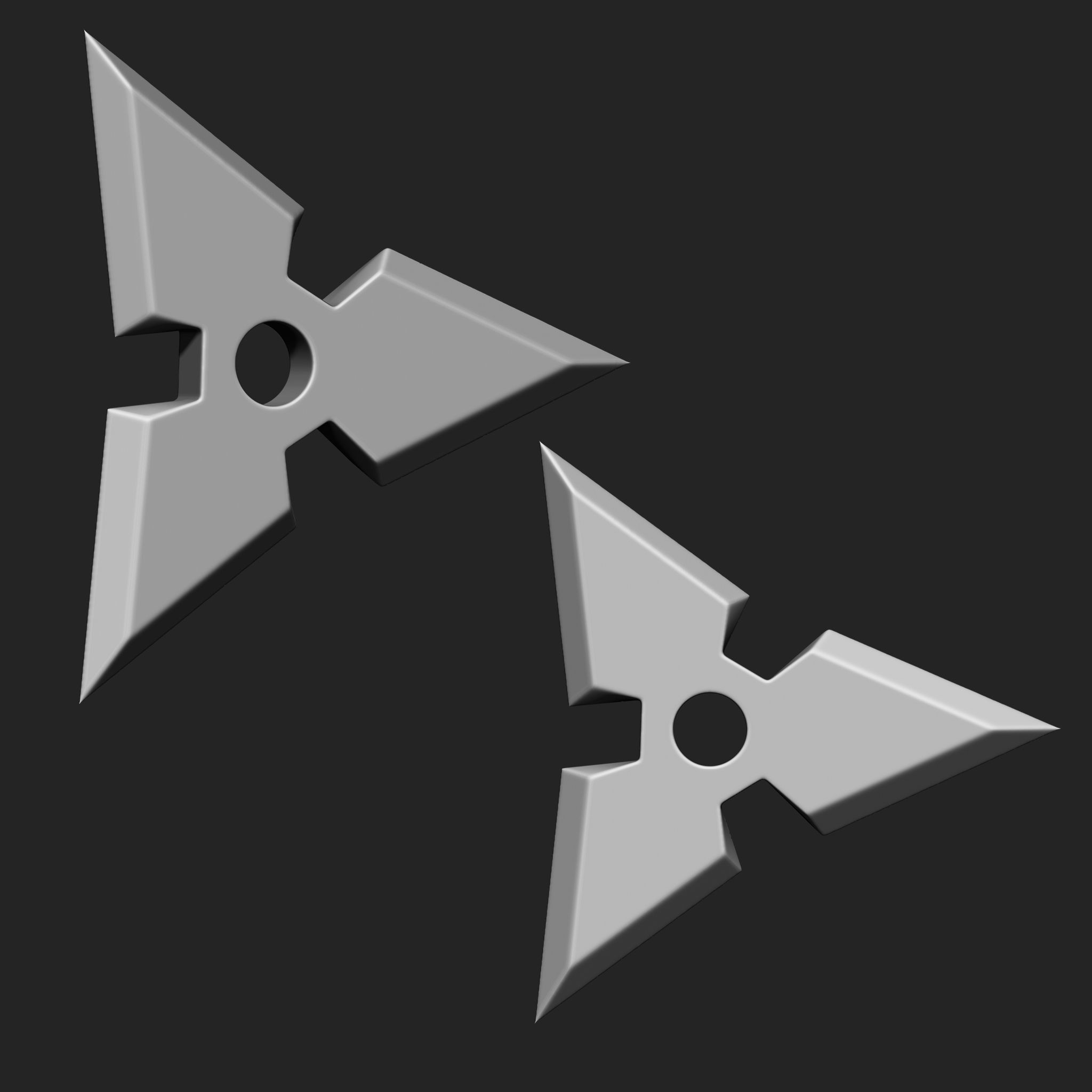 Ninja Weapon Collection IMM Brush Pack 16 in One Vol3 3D model_5