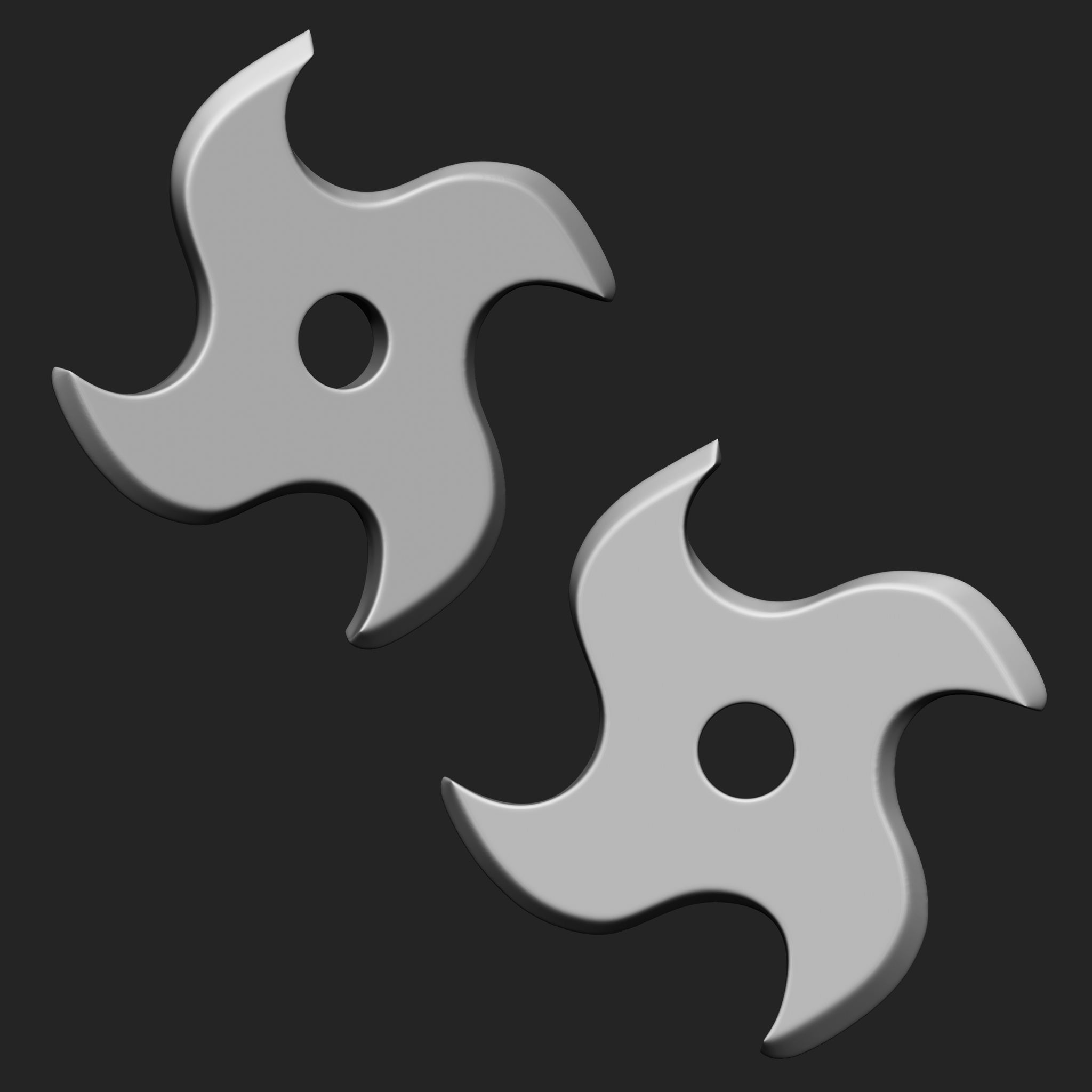 Ninja Weapon Collection IMM Brush Pack 16 in One Vol3 3D model_6