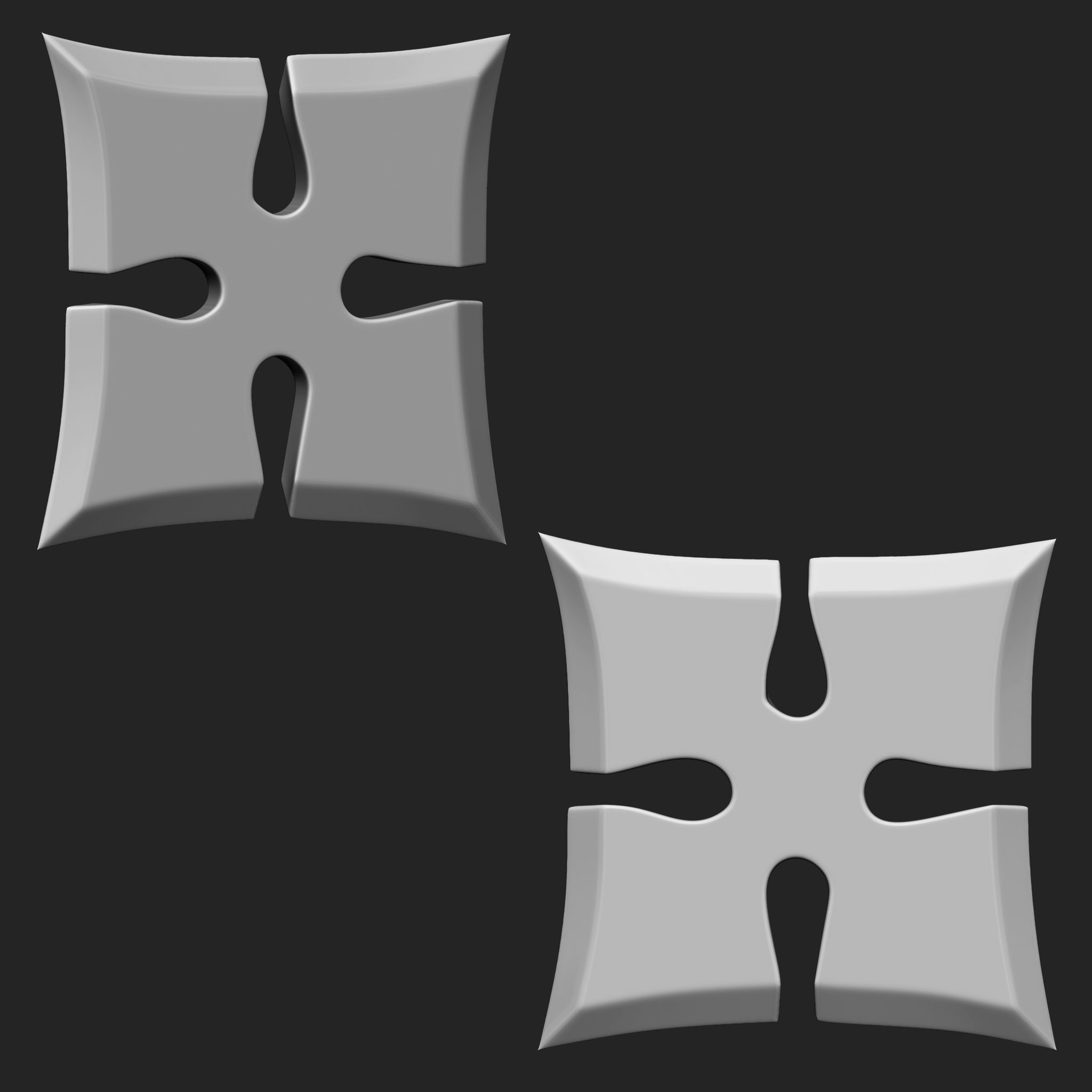 Ninja Weapon Collection IMM Brush Pack 16 in One Vol3 3D model_1