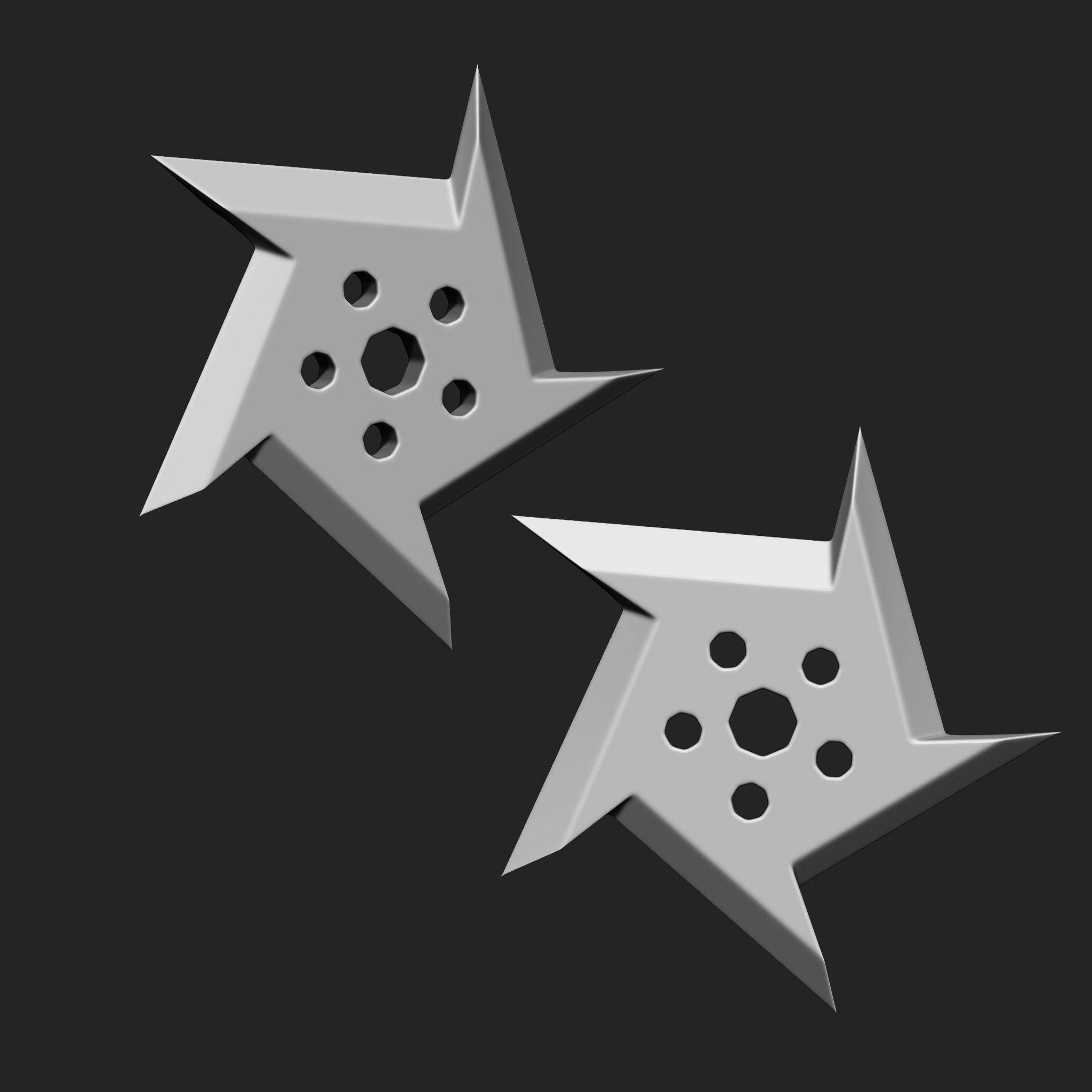 Ninja Weapon Collection IMM Brush Pack 16 in One Vol3 3D model_15