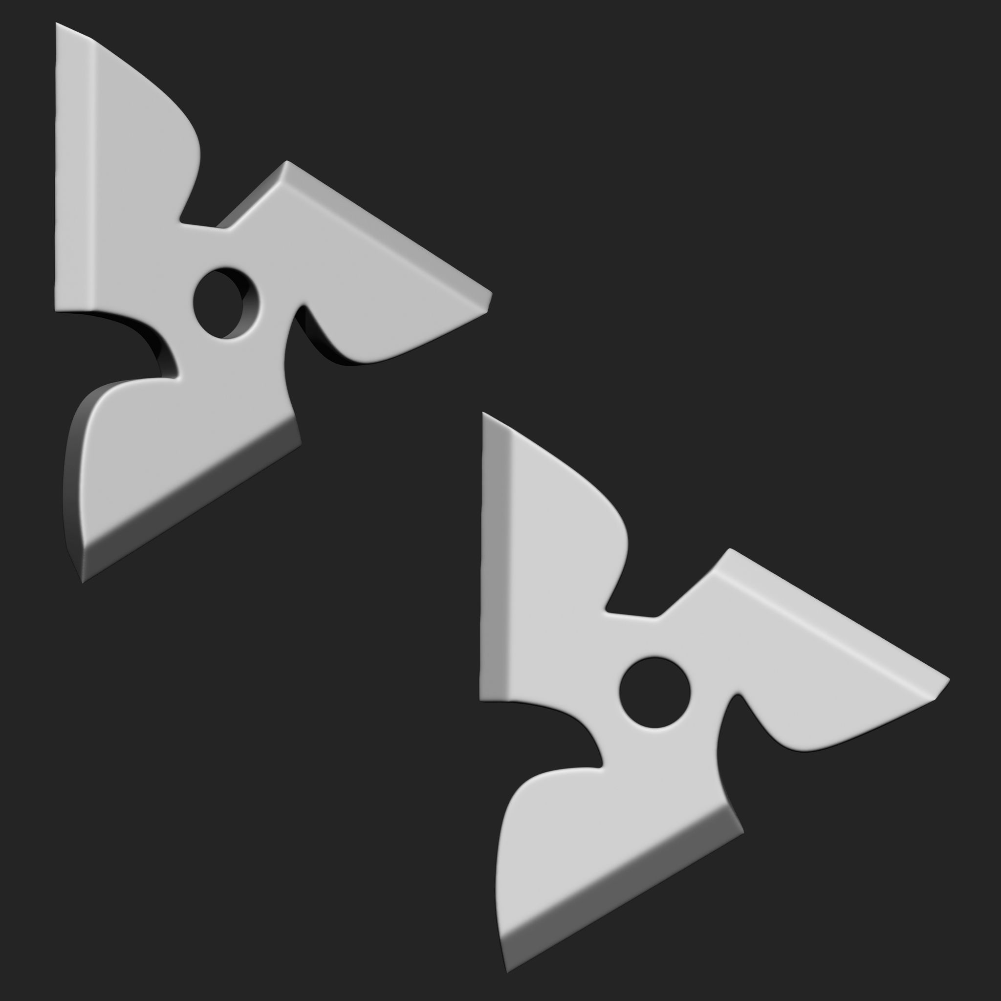 Ninja Weapon Collection IMM Brush Pack 16 in One Vol3 3D model_8