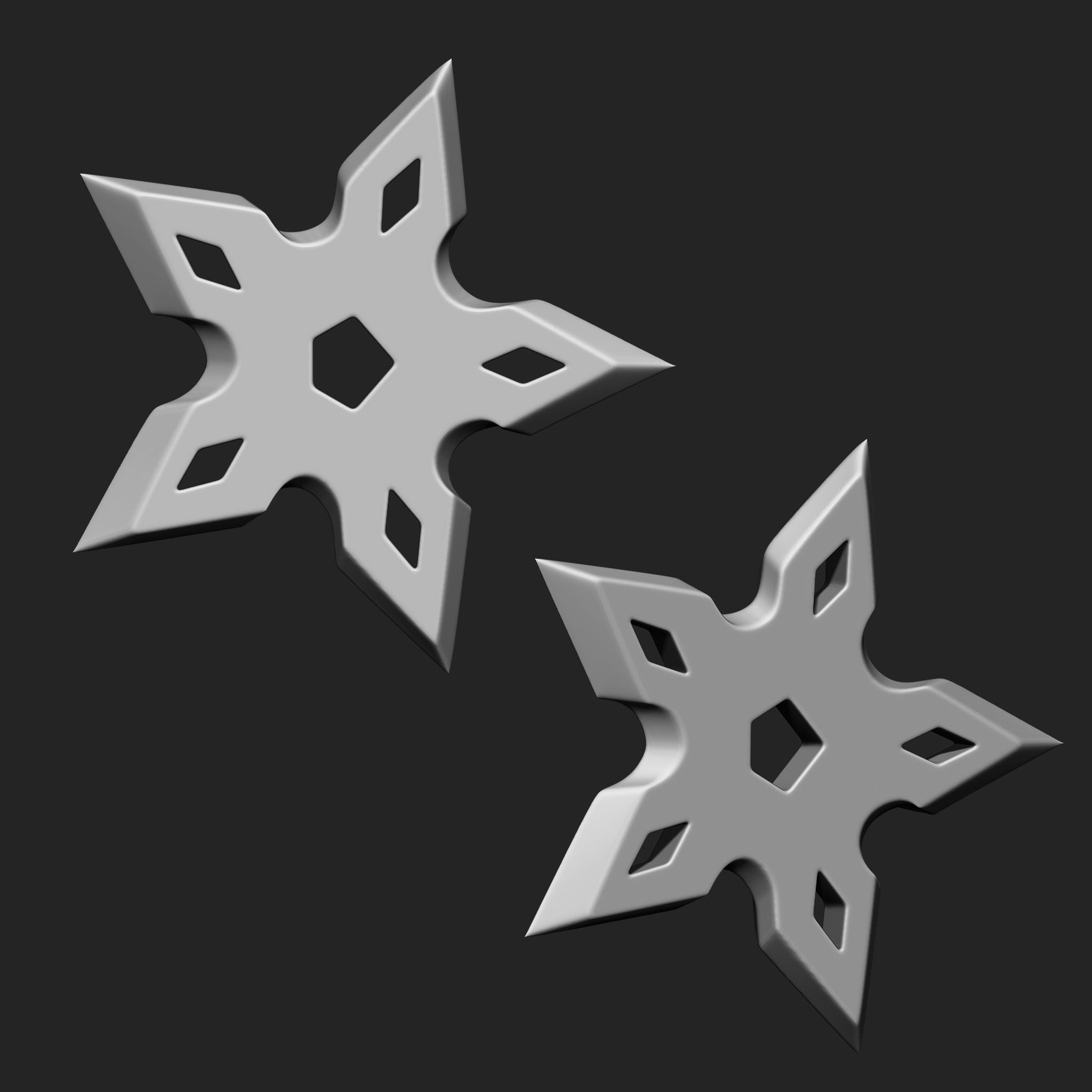 Ninja Weapon Collection IMM Brush Pack 16 in One Vol3 3D model_13