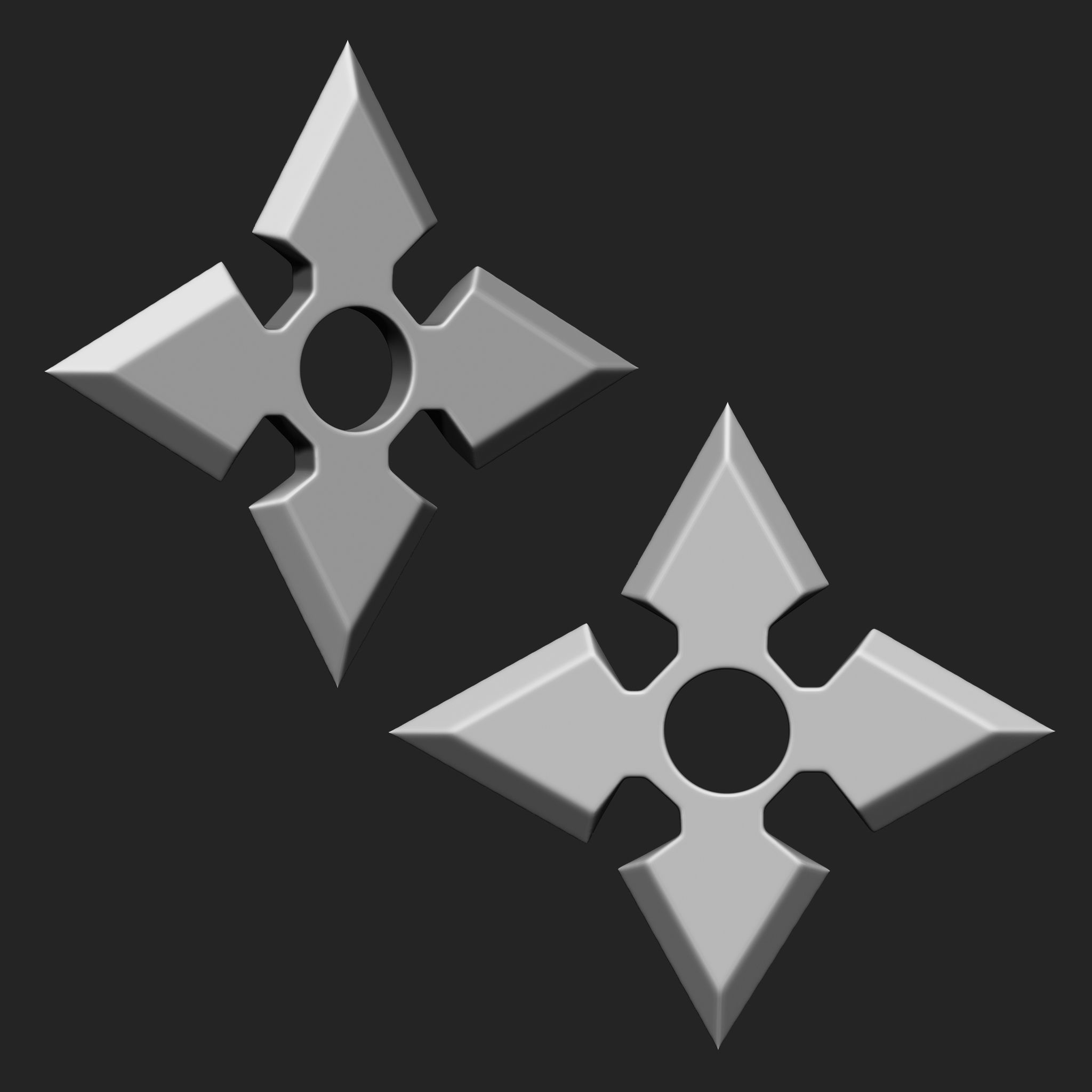 Ninja Weapon Collection IMM Brush Pack 16 in One Vol3 3D model_2