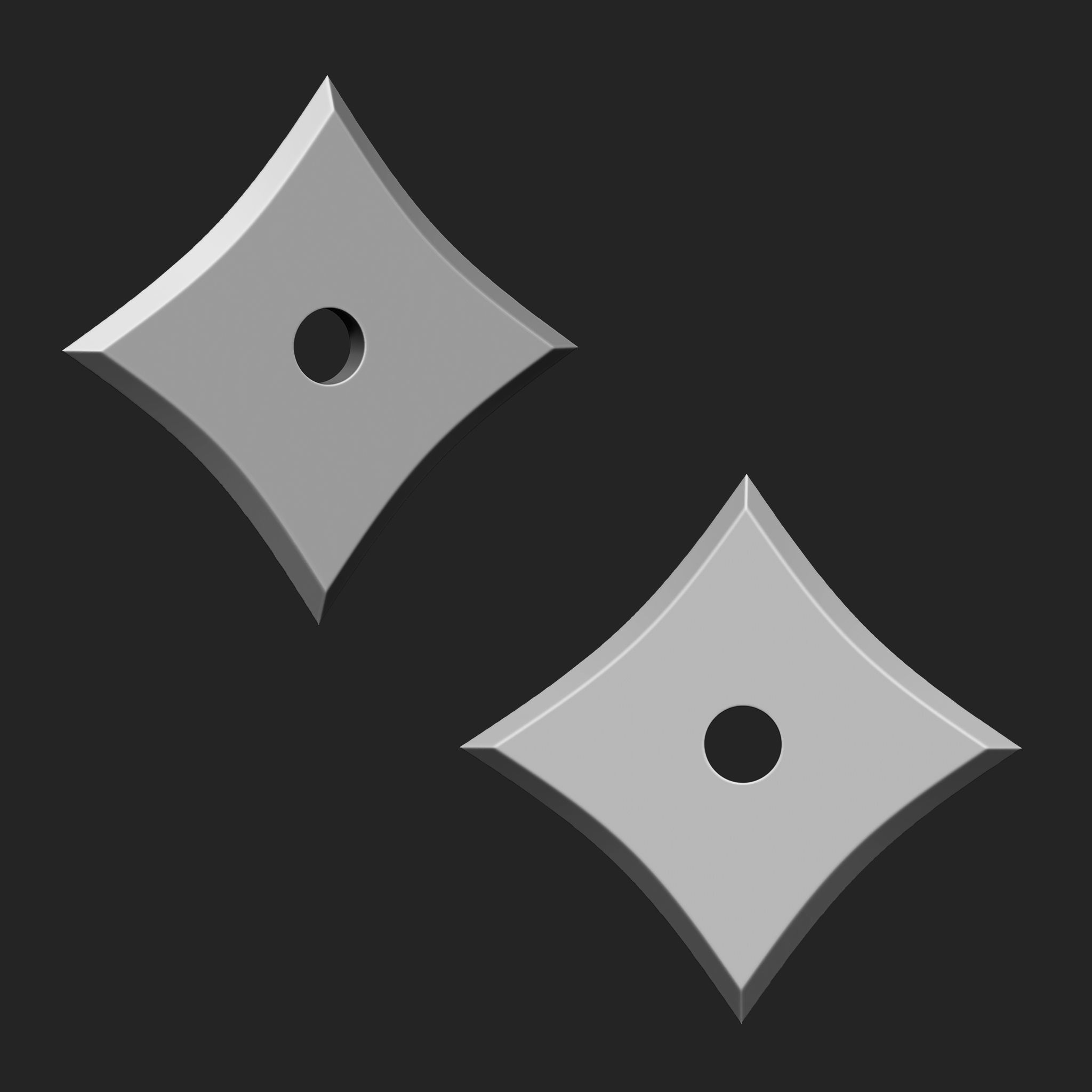 Ninja Weapon Collection IMM Brush Pack 16 in One Vol3 3D model_7