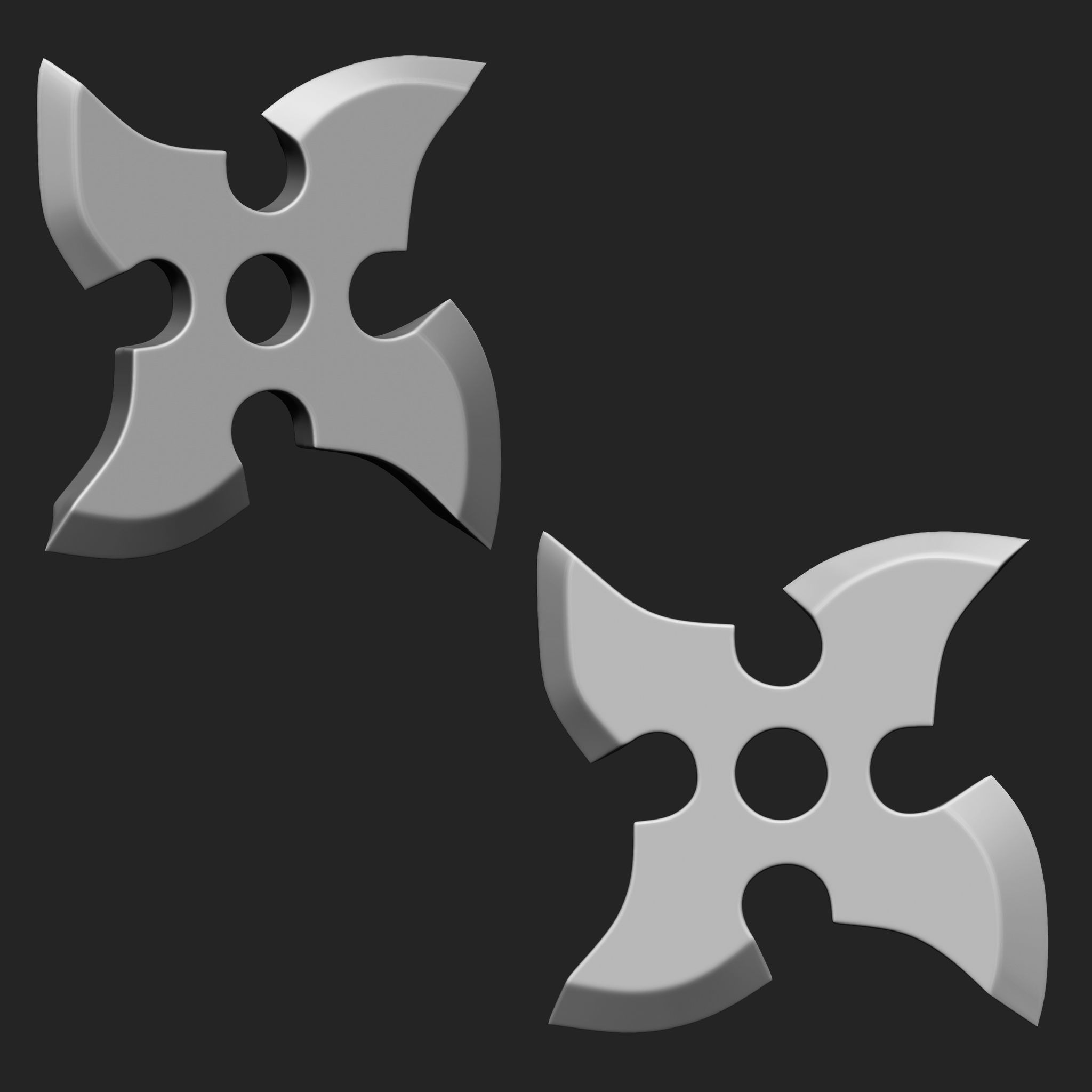 Ninja Weapon Collection IMM Brush Pack 16 in One Vol3 3D model_12