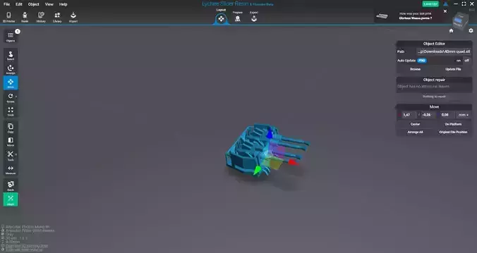 quad 40mm Bofor guns 3D print model
