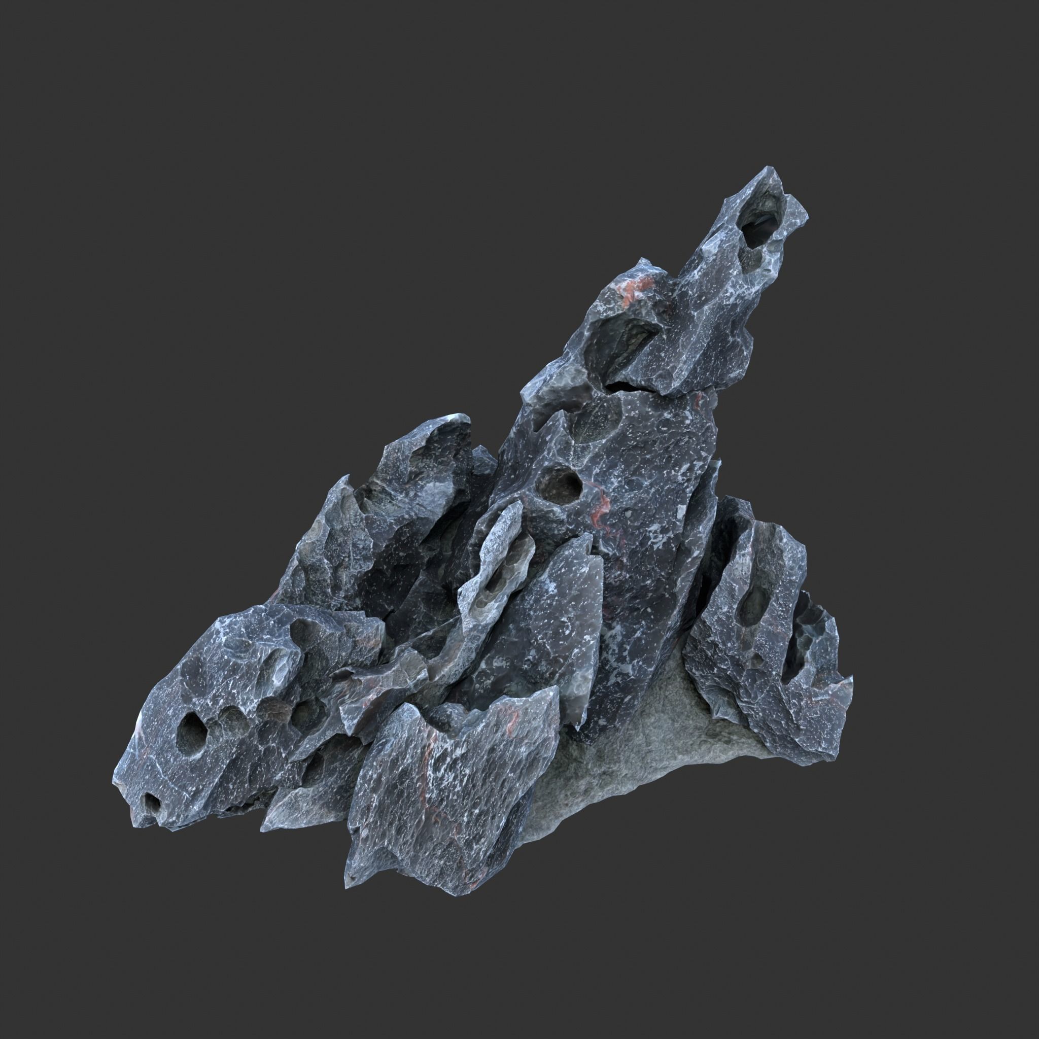 8 Low Poly Erosion Rocks - 231126 Low-poly 3D model_8
