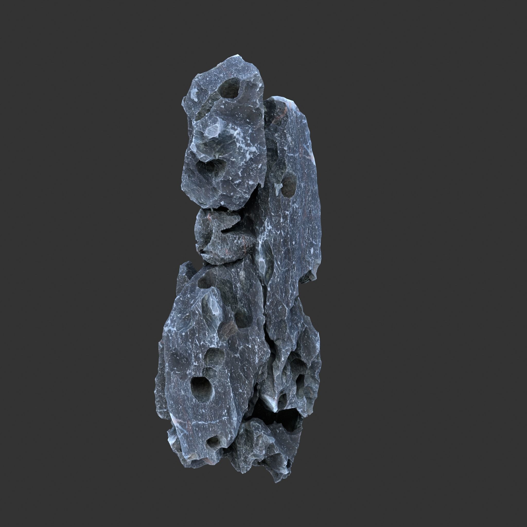 8 Low Poly Erosion Rocks - 231126 Low-poly 3D model_2