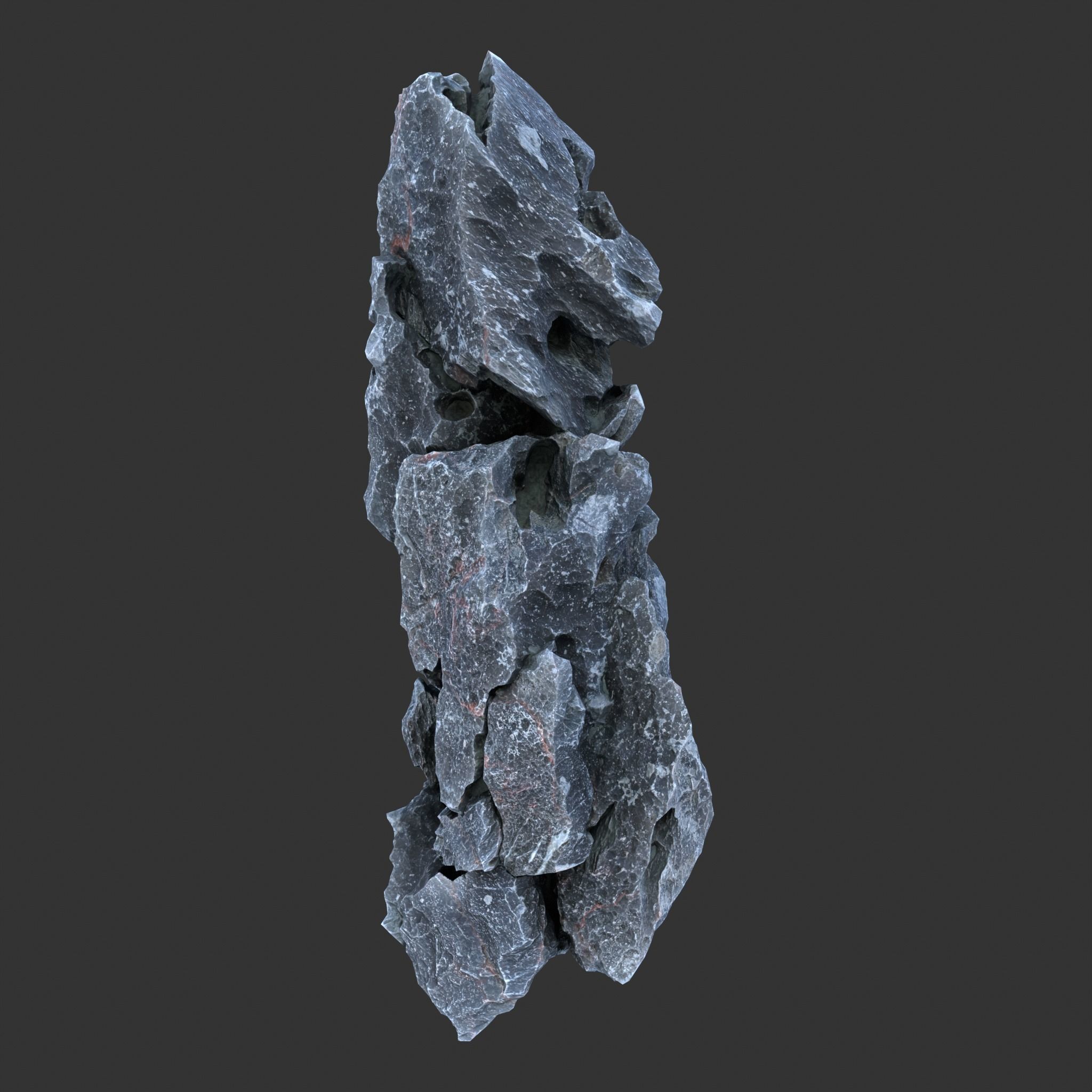 8 Low Poly Erosion Rocks - 231126 Low-poly 3D model_4