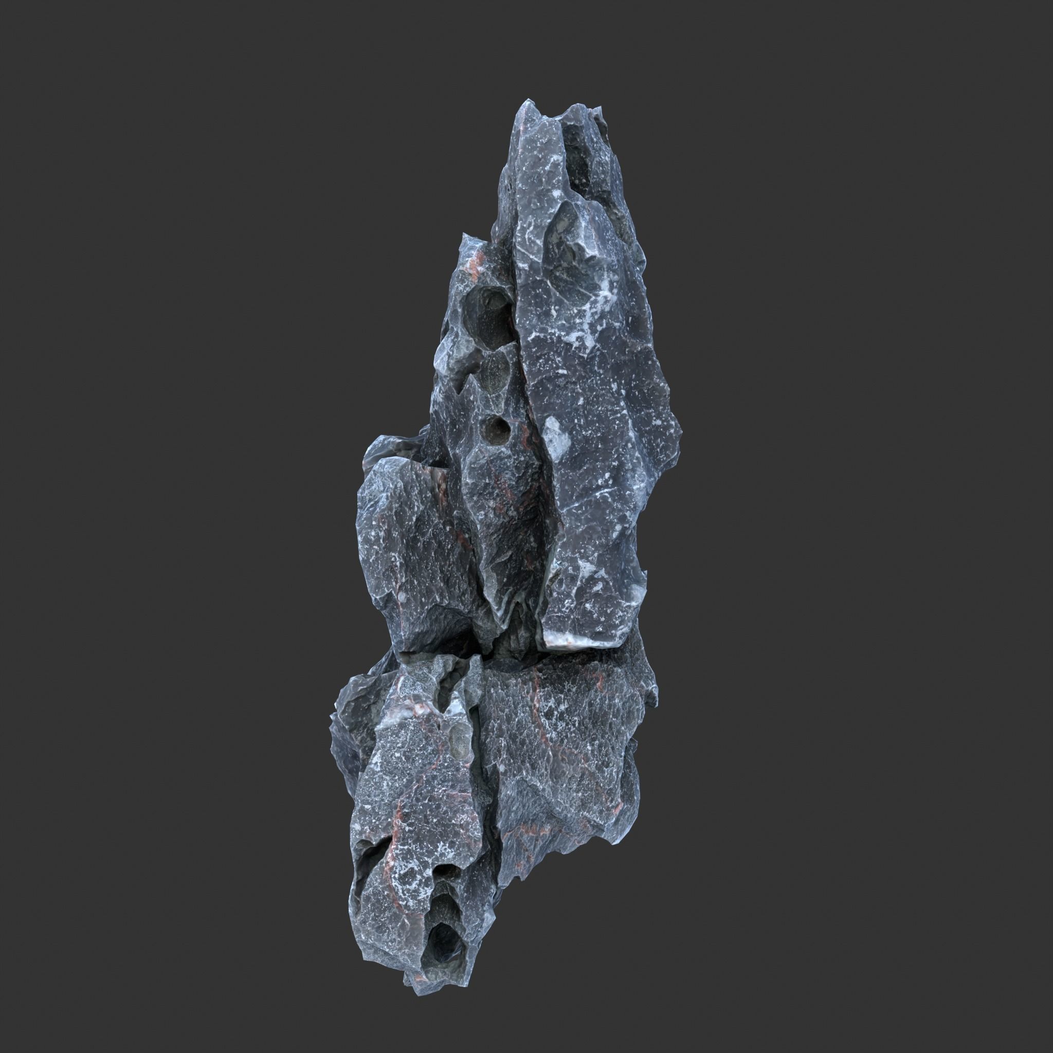 8 Low Poly Erosion Rocks - 231126 Low-poly 3D model_12