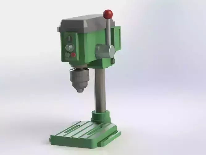 Bench Drill Machine Miniature 3D print model
