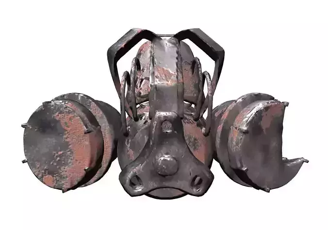 Wasteland old damaged mask
