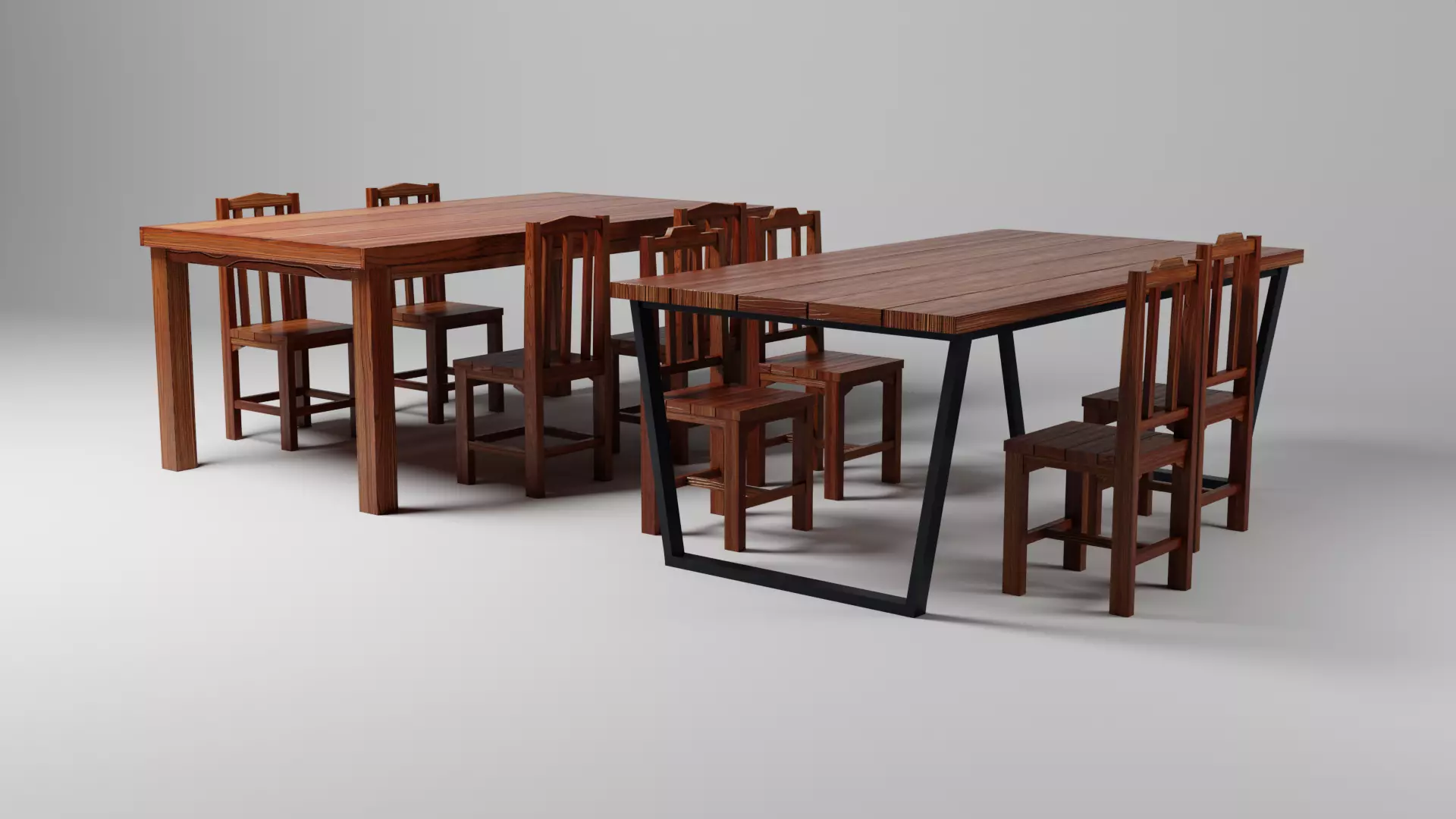 Table prop Low-poly 3D model_0