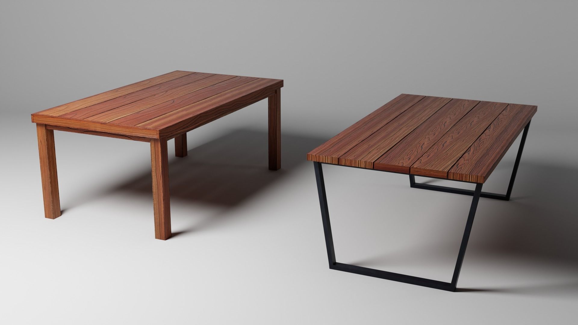 Table prop Low-poly 3D model_2