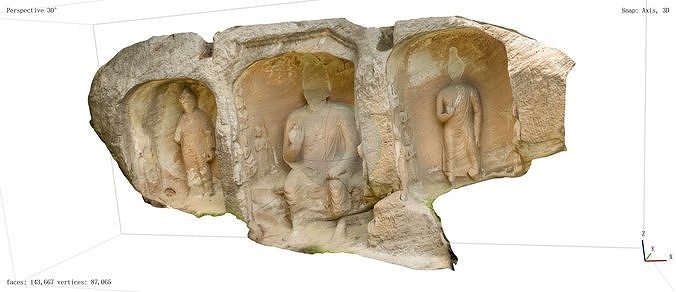 Buddha Cave 3D model