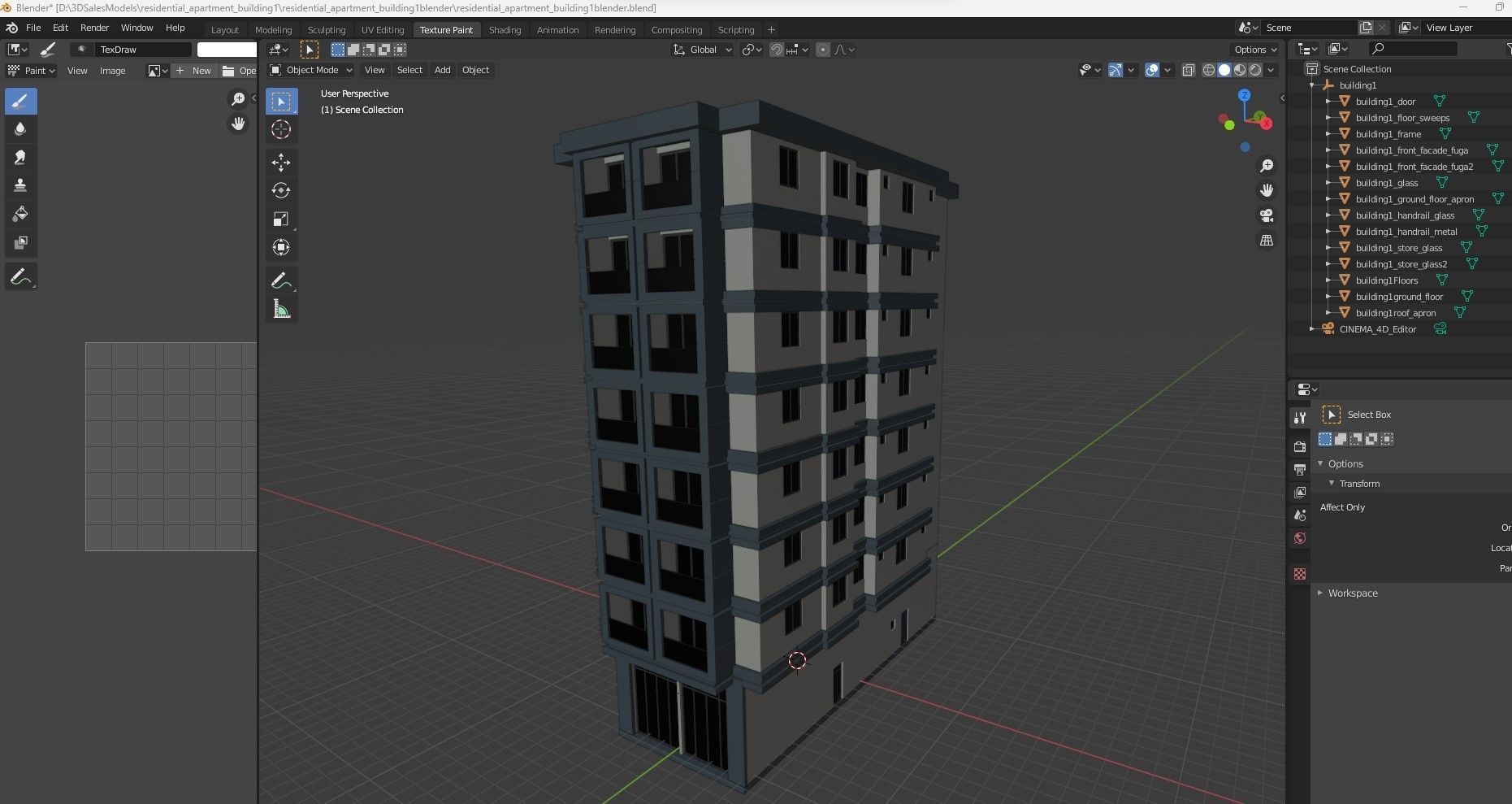 Residential Apartment Building 1 3D model_8