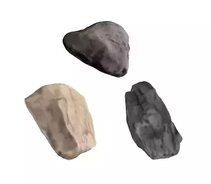 package of three rocks