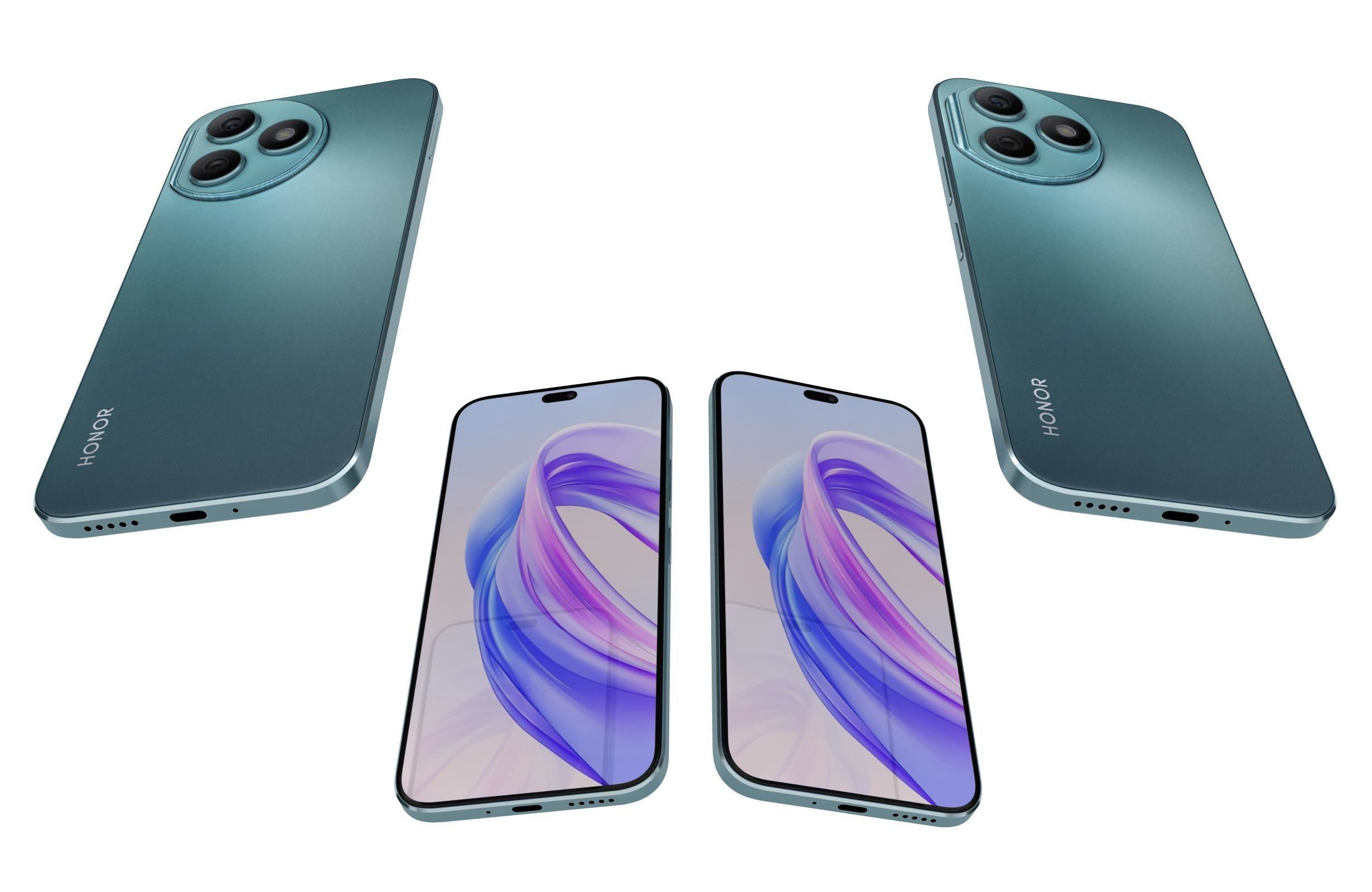 Honor X50i Plus All Colors 3D model_4