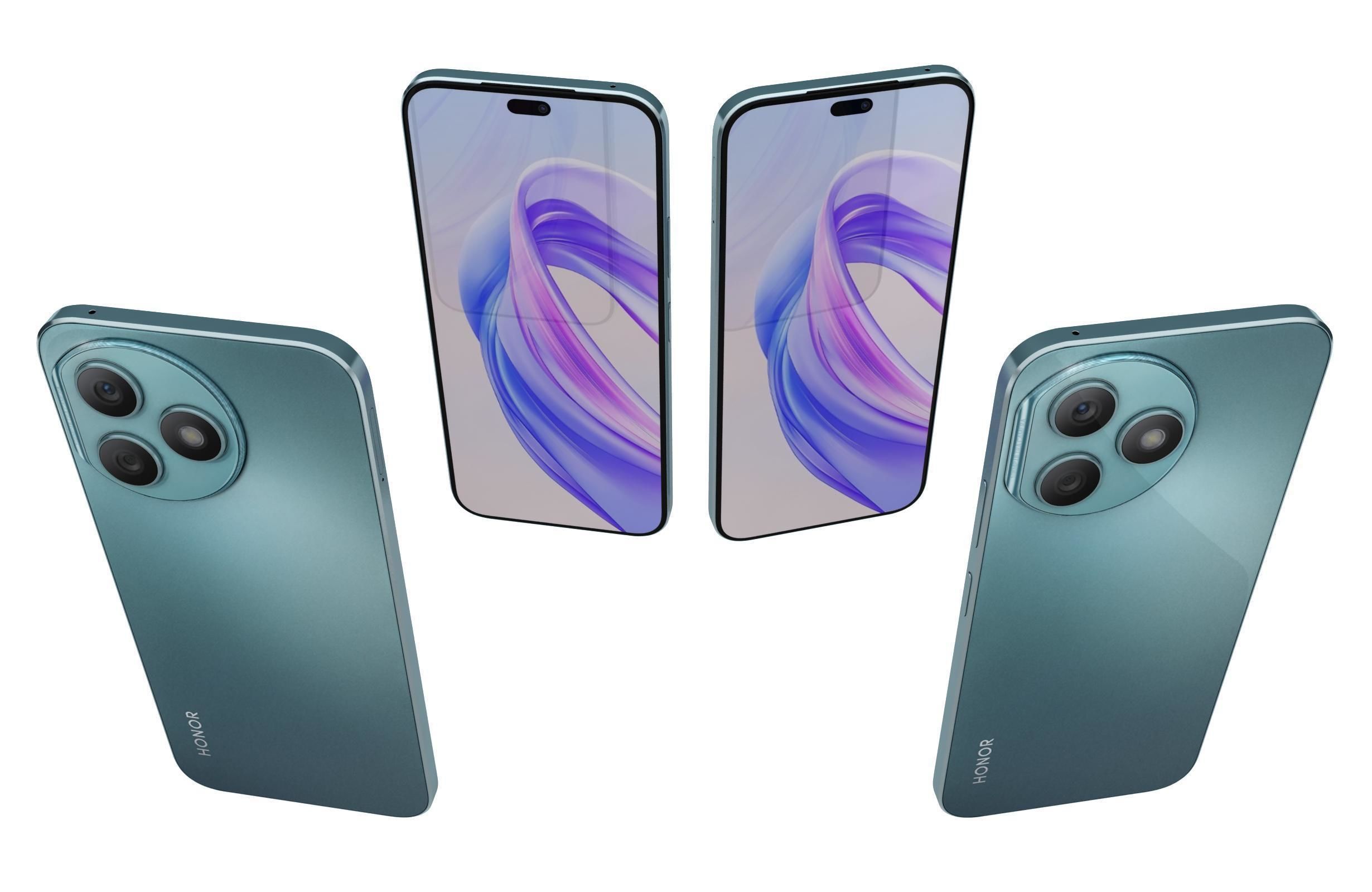 Honor X50i Plus All Colors 3D model_9