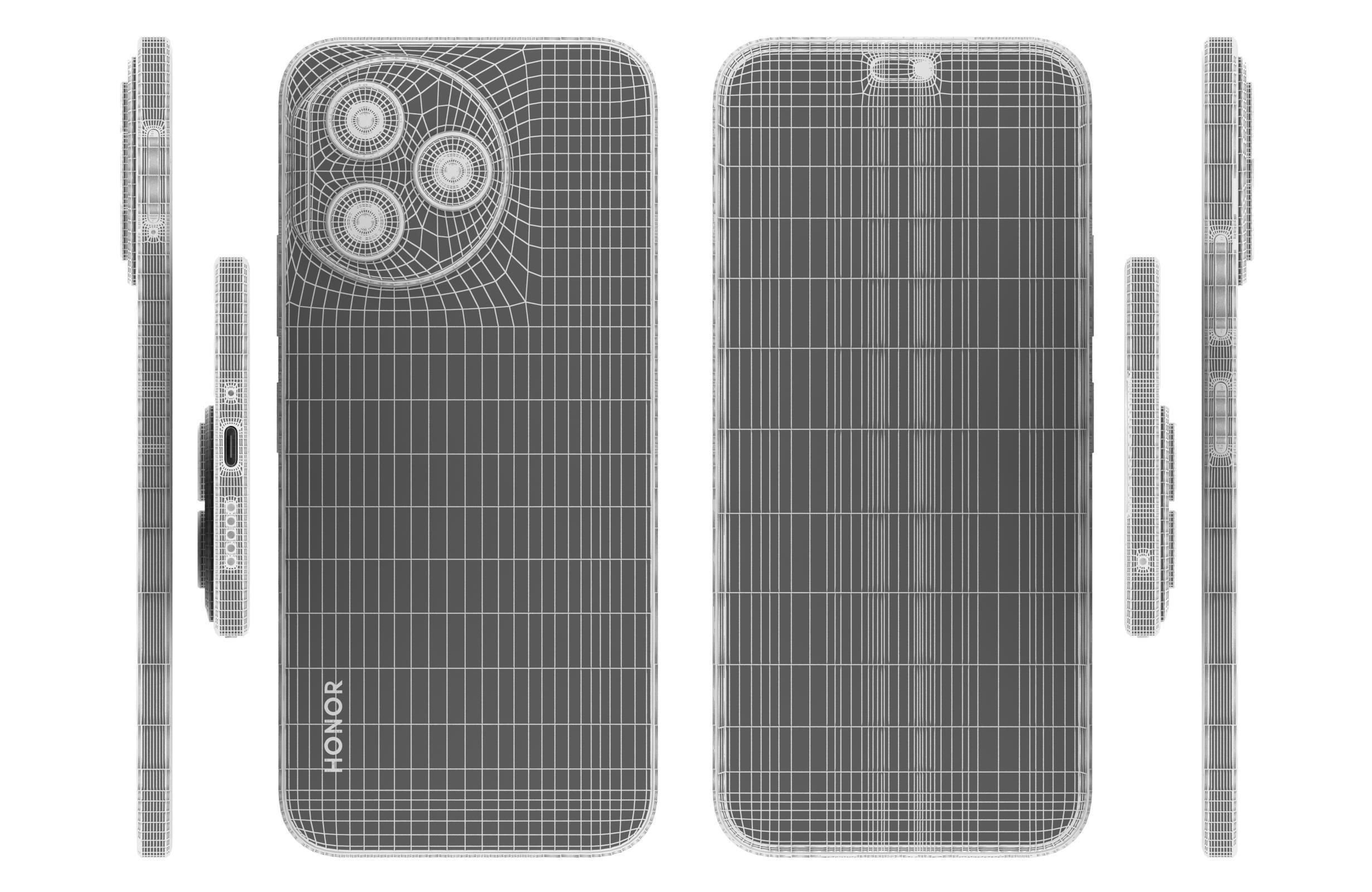 Honor X50i Plus All Colors 3D model_38