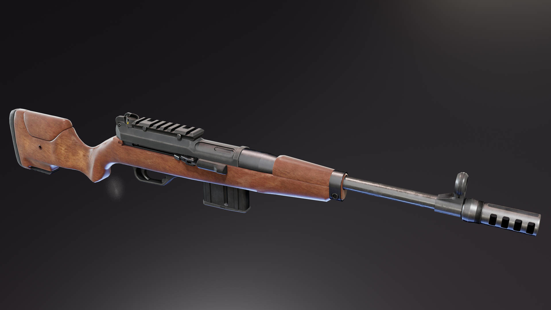 HK SL7 Rifle Low-poly 3D model_4