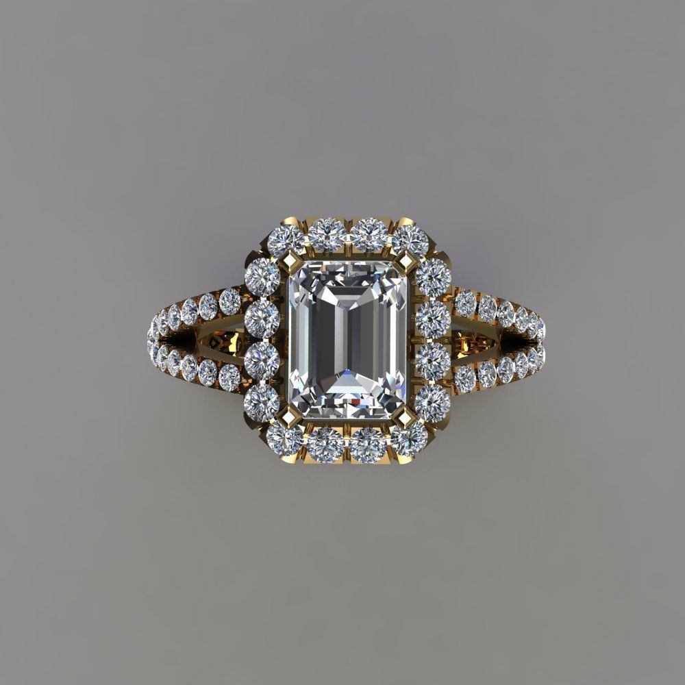 Jewellry ring 3D print model_3