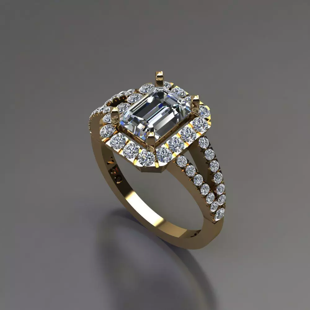 Jewellry ring 3D print model_0