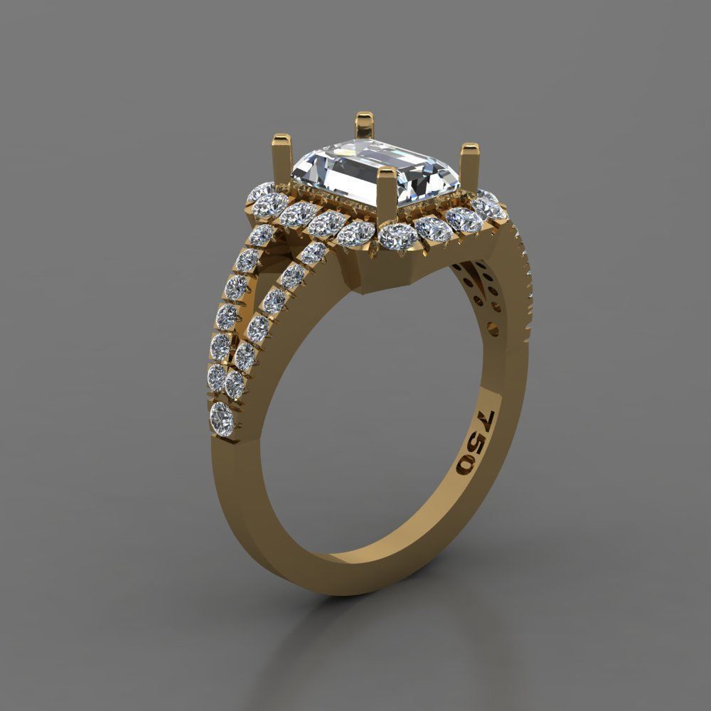 Jewellry ring 3D print model_4