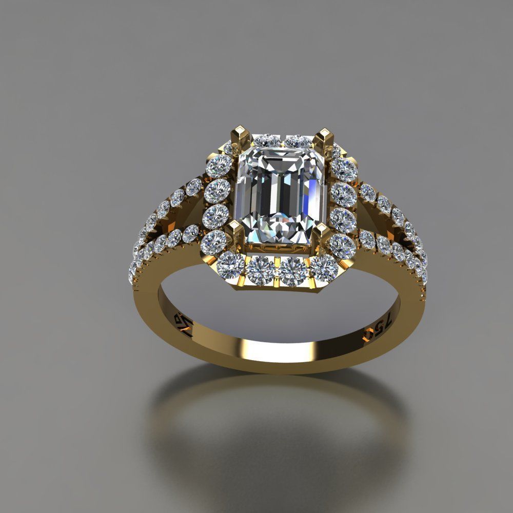 Jewellry ring 3D print model_2