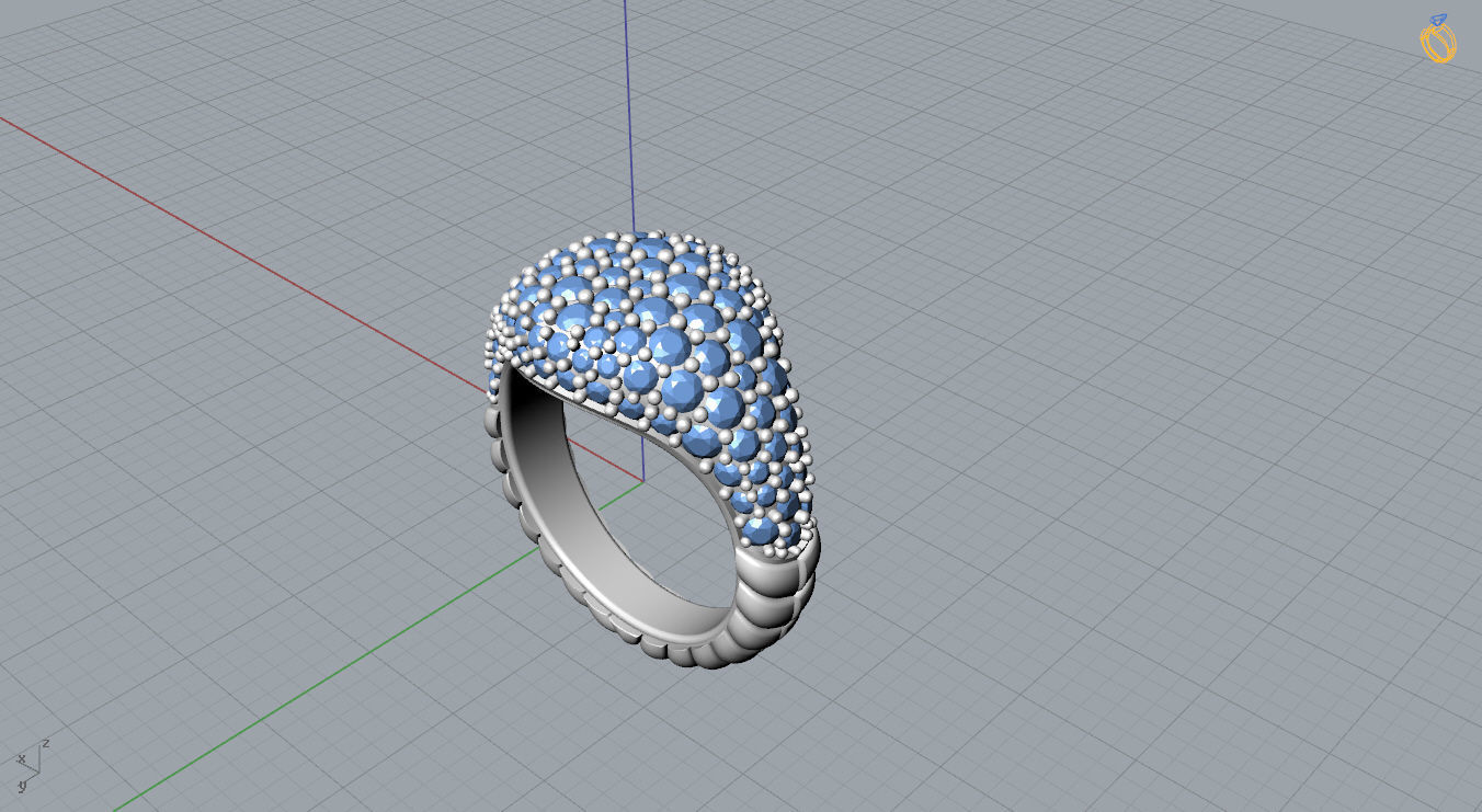 David Yurman Ring 3D print model_13