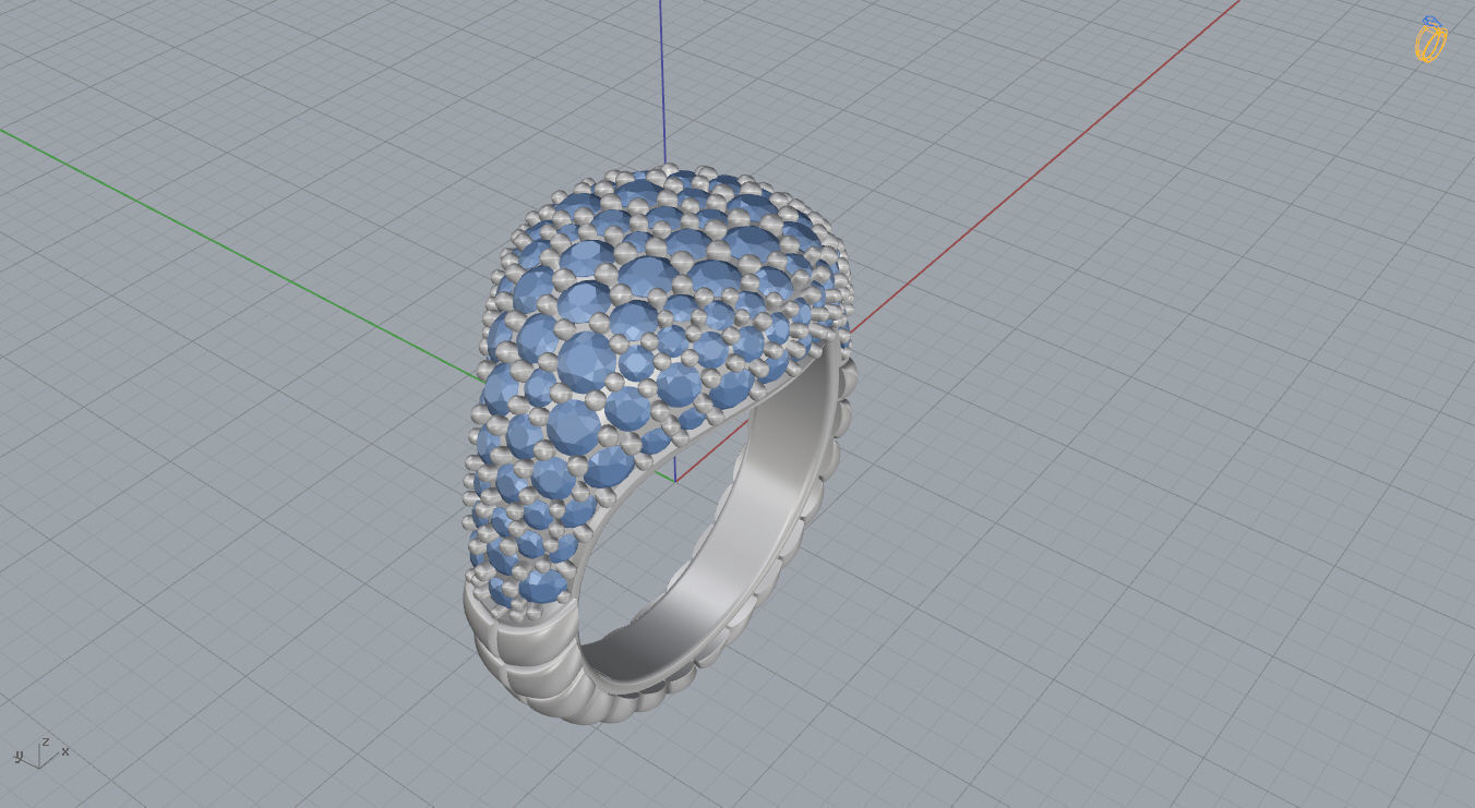 David Yurman Ring 3D print model_10