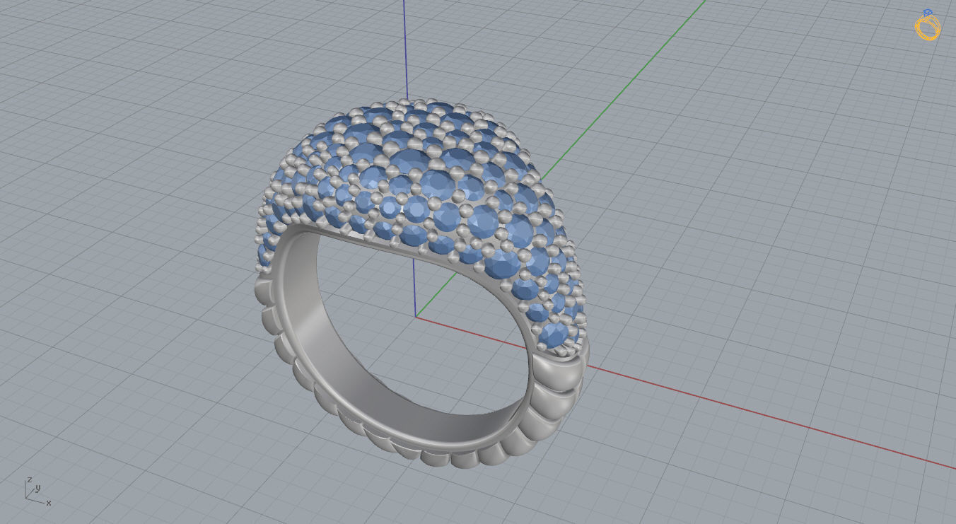 David Yurman Ring 3D print model_8
