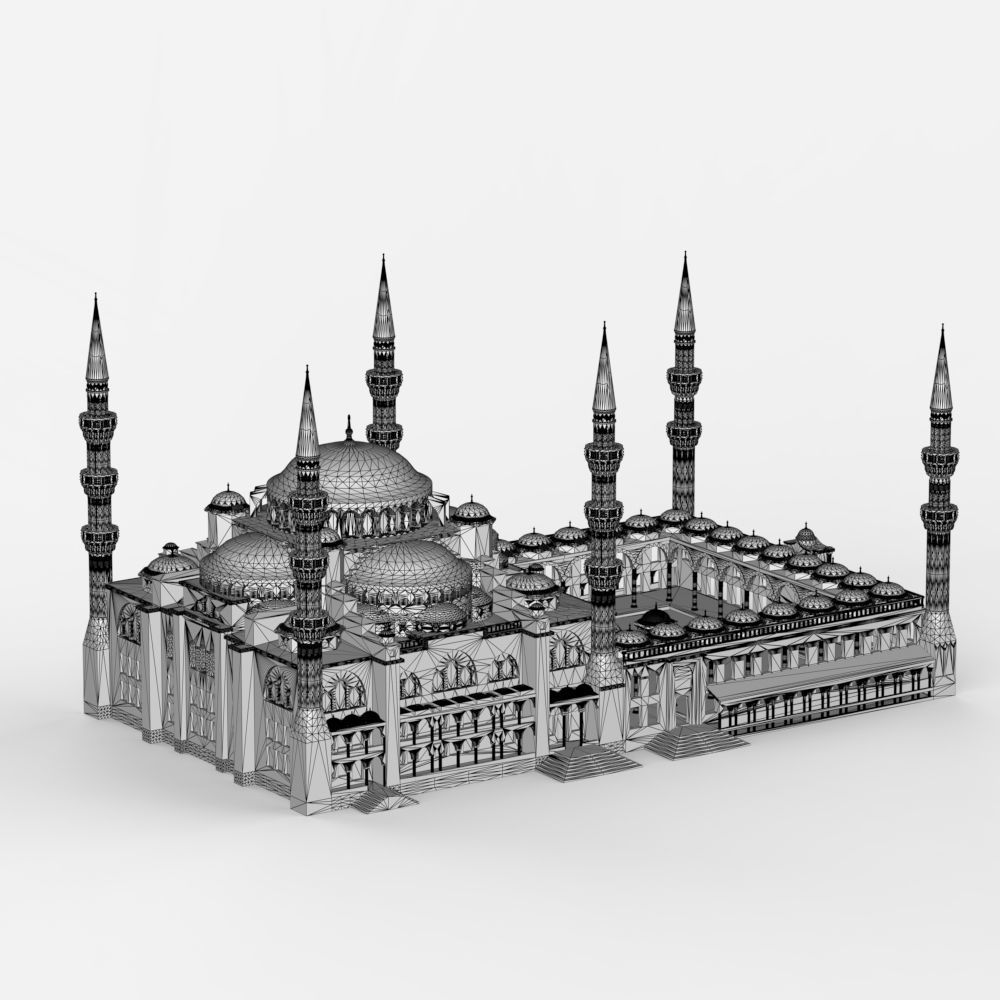 The Blue Mosque 3D print model_25