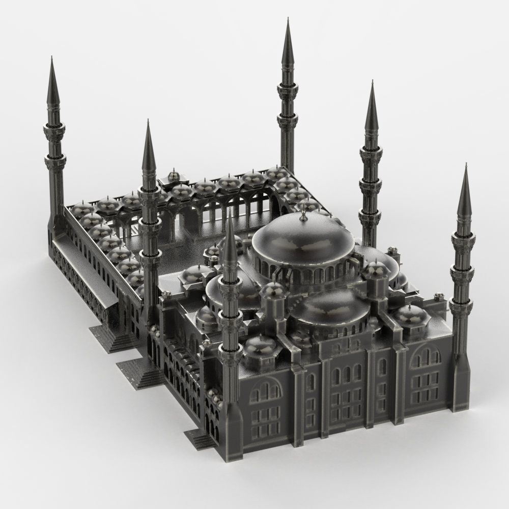 The Blue Mosque 3D print model_20