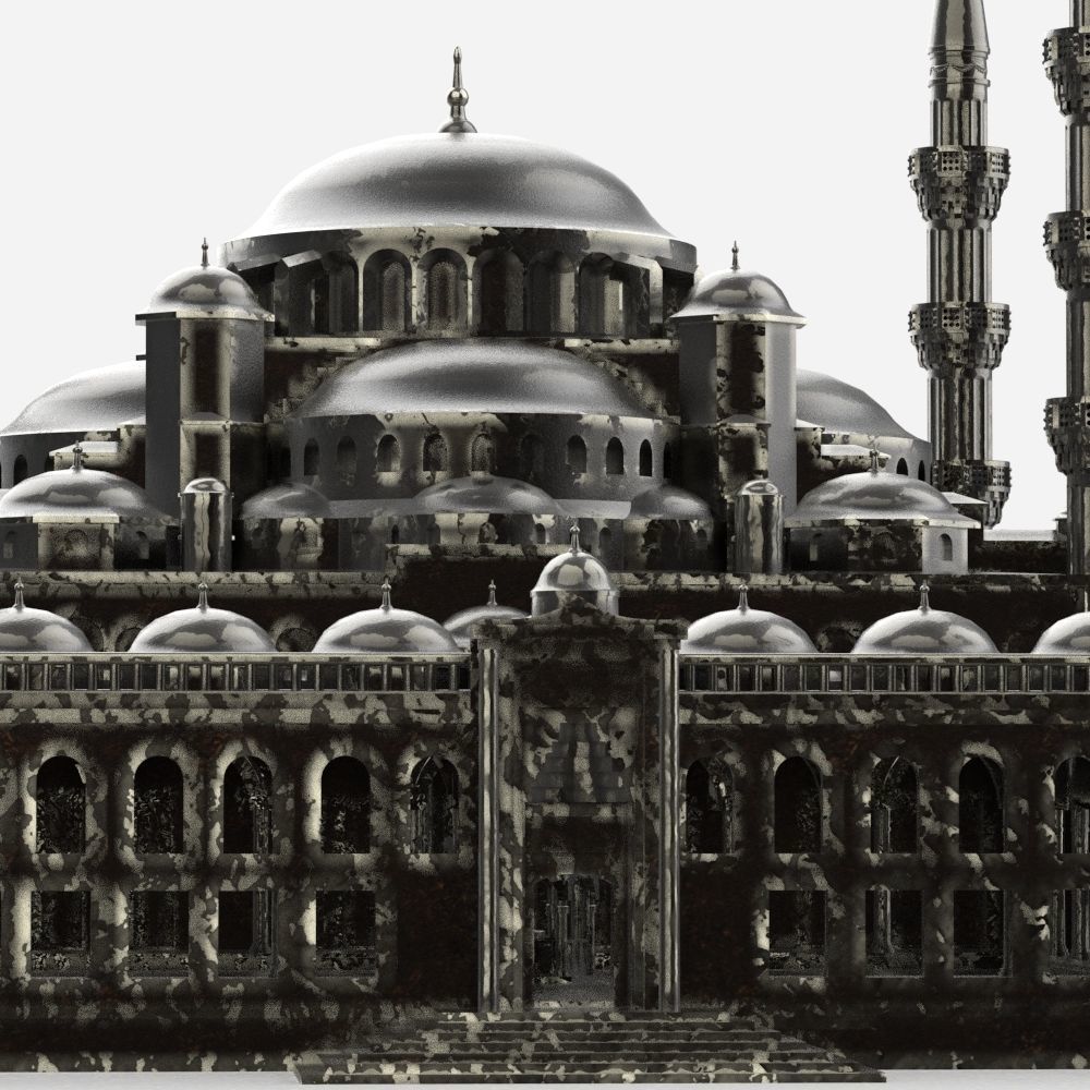 The Blue Mosque 3D print model_13