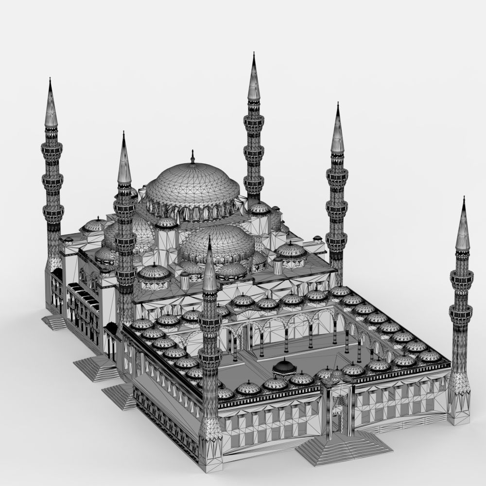 The Blue Mosque 3D print model_23