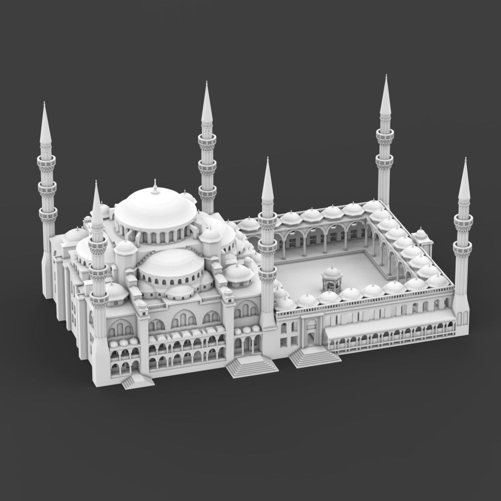 The Blue Mosque 3D print model_6