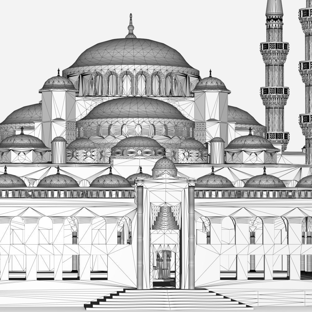 The Blue Mosque 3D print model_21