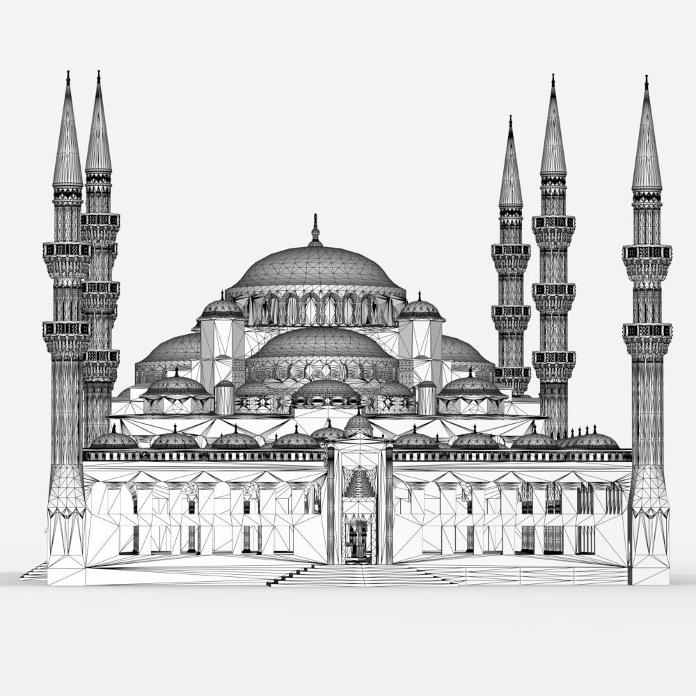 The Blue Mosque 3D print model_22