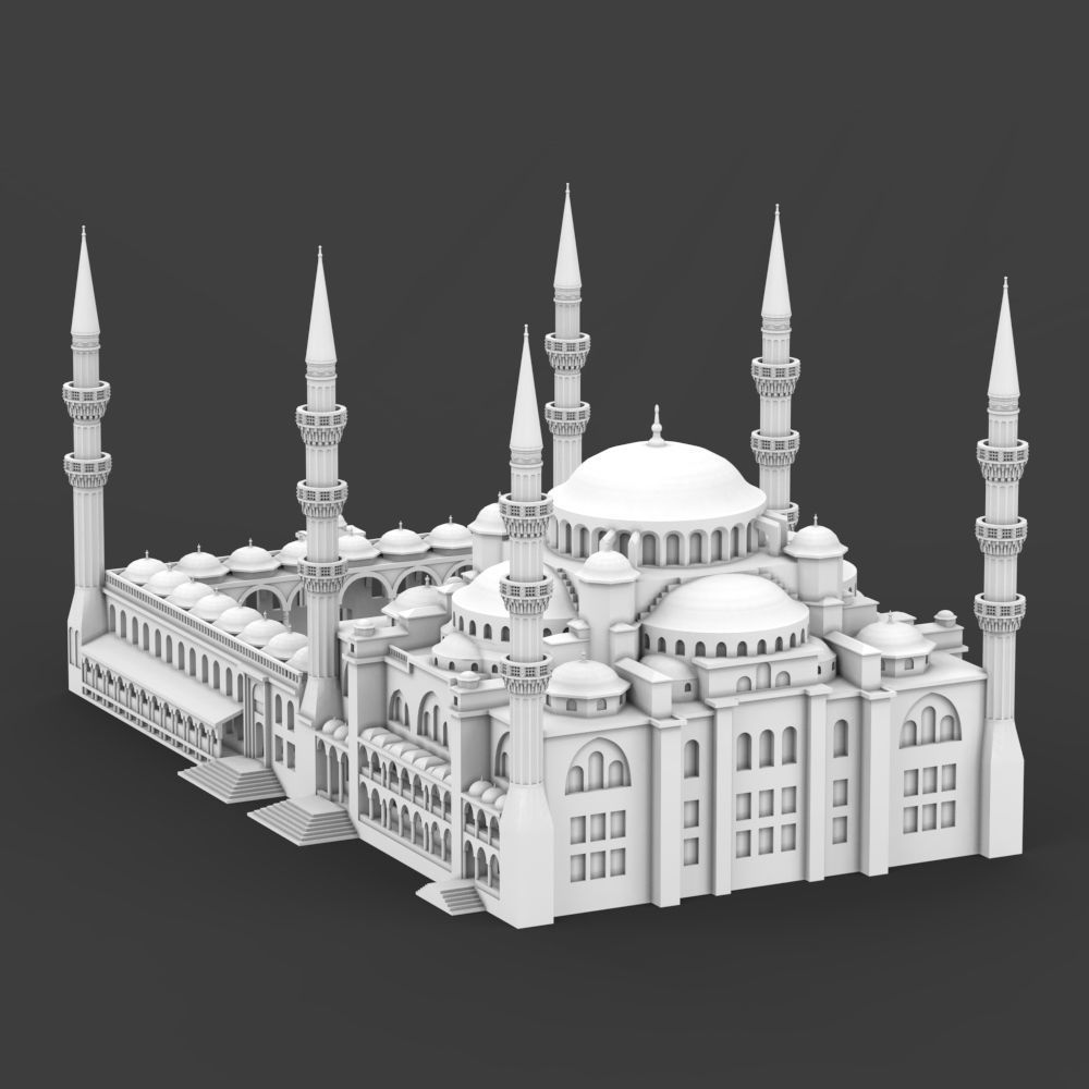 The Blue Mosque 3D print model_10