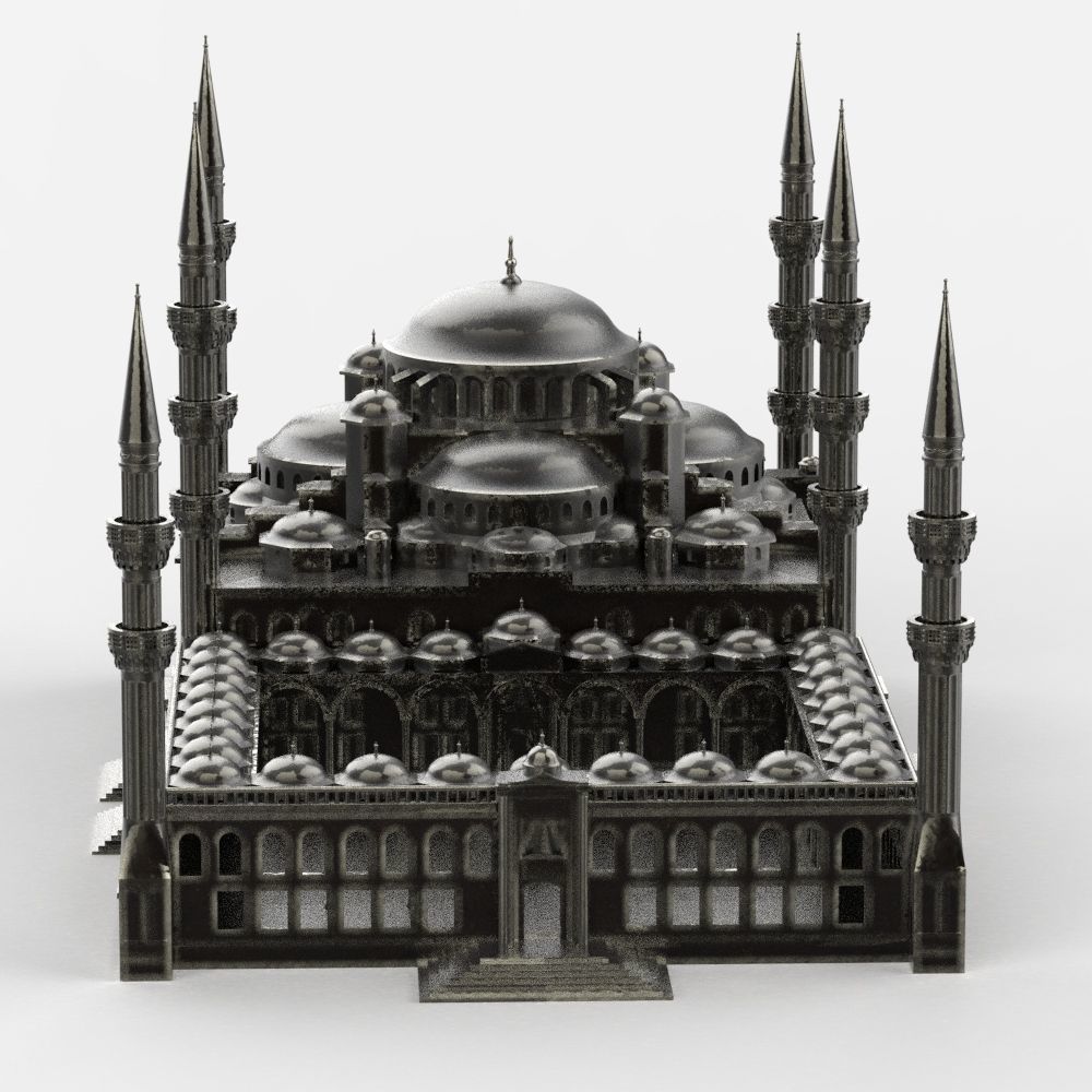 The Blue Mosque 3D print model_14