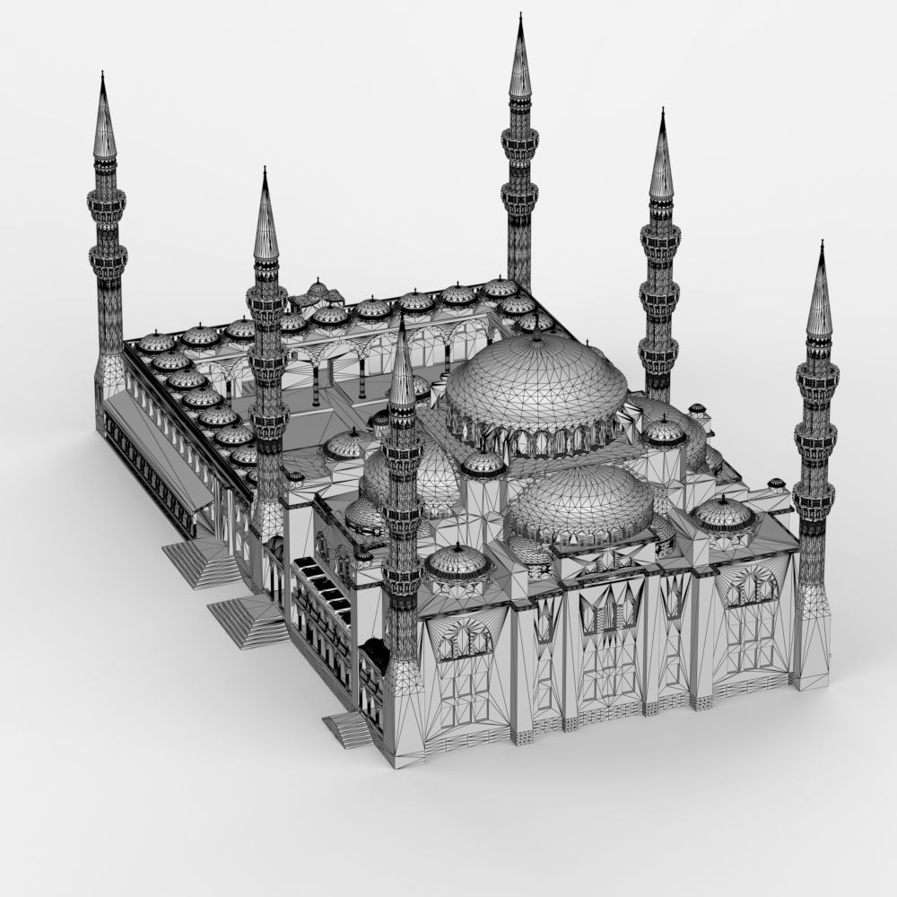 The Blue Mosque 3D print model_27
