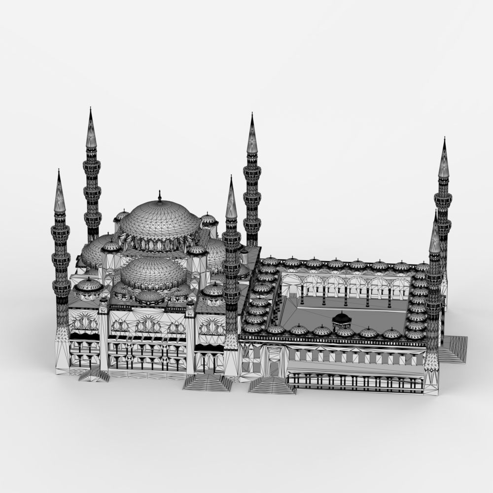 The Blue Mosque 3D print model_24