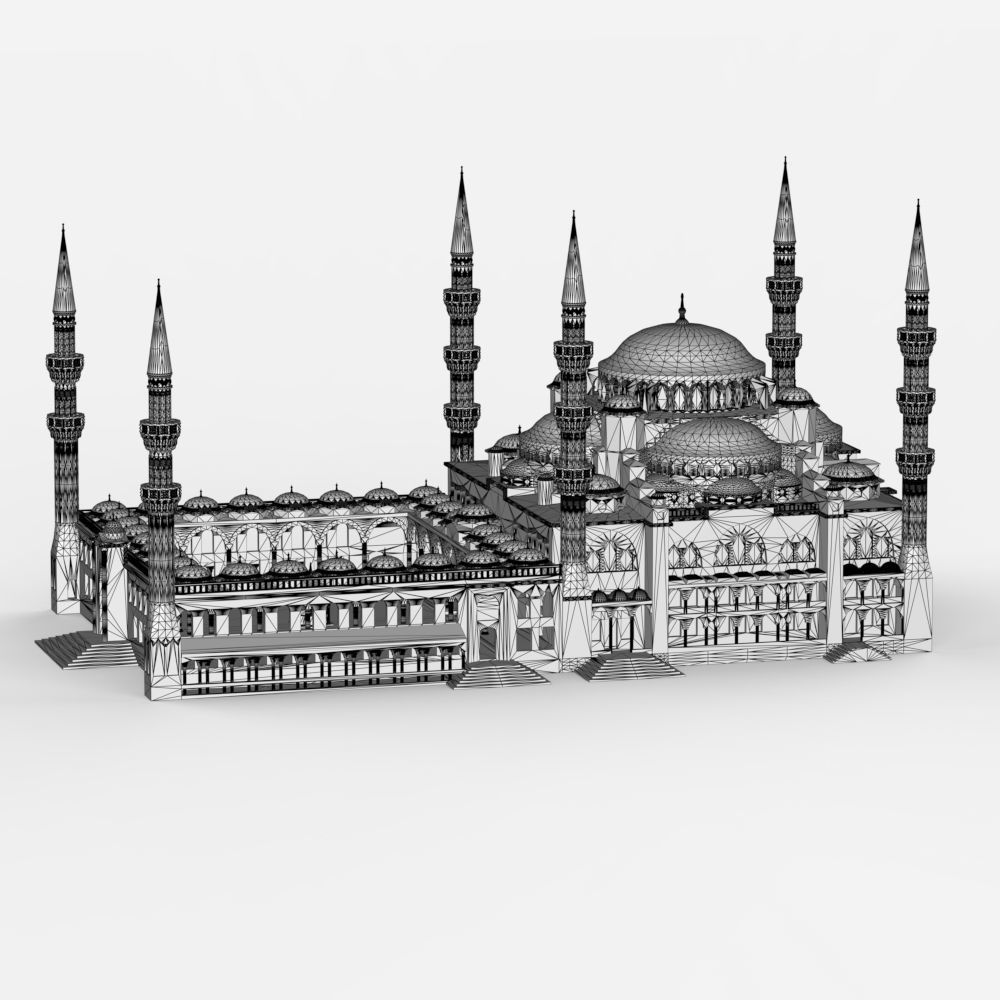 The Blue Mosque 3D print model_28