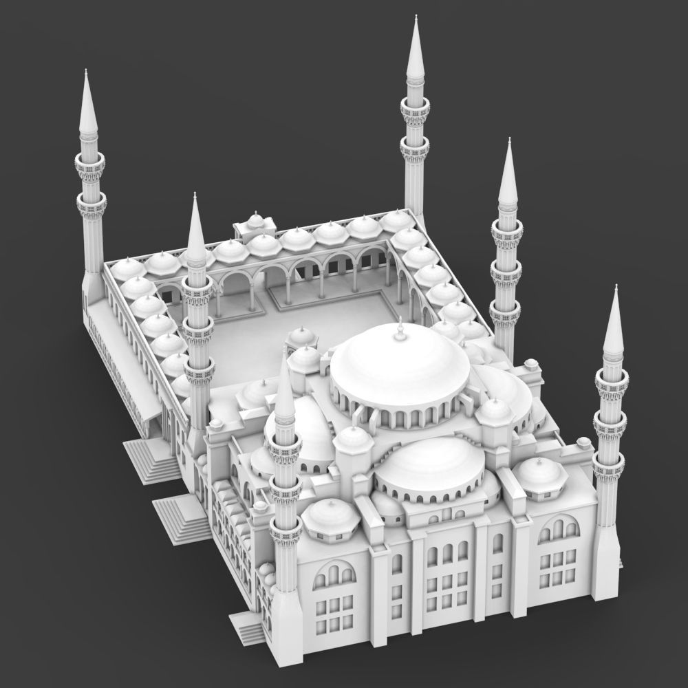The Blue Mosque 3D print model_9