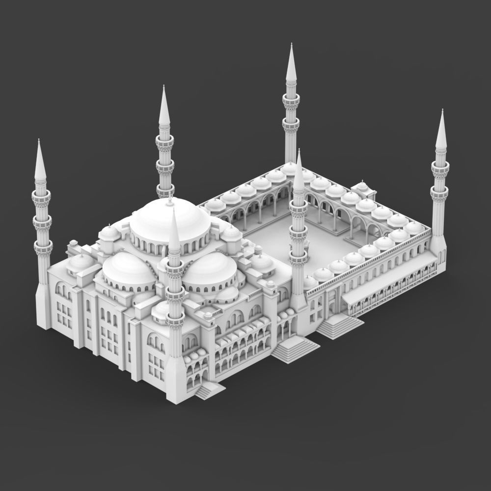 The Blue Mosque 3D print model_7