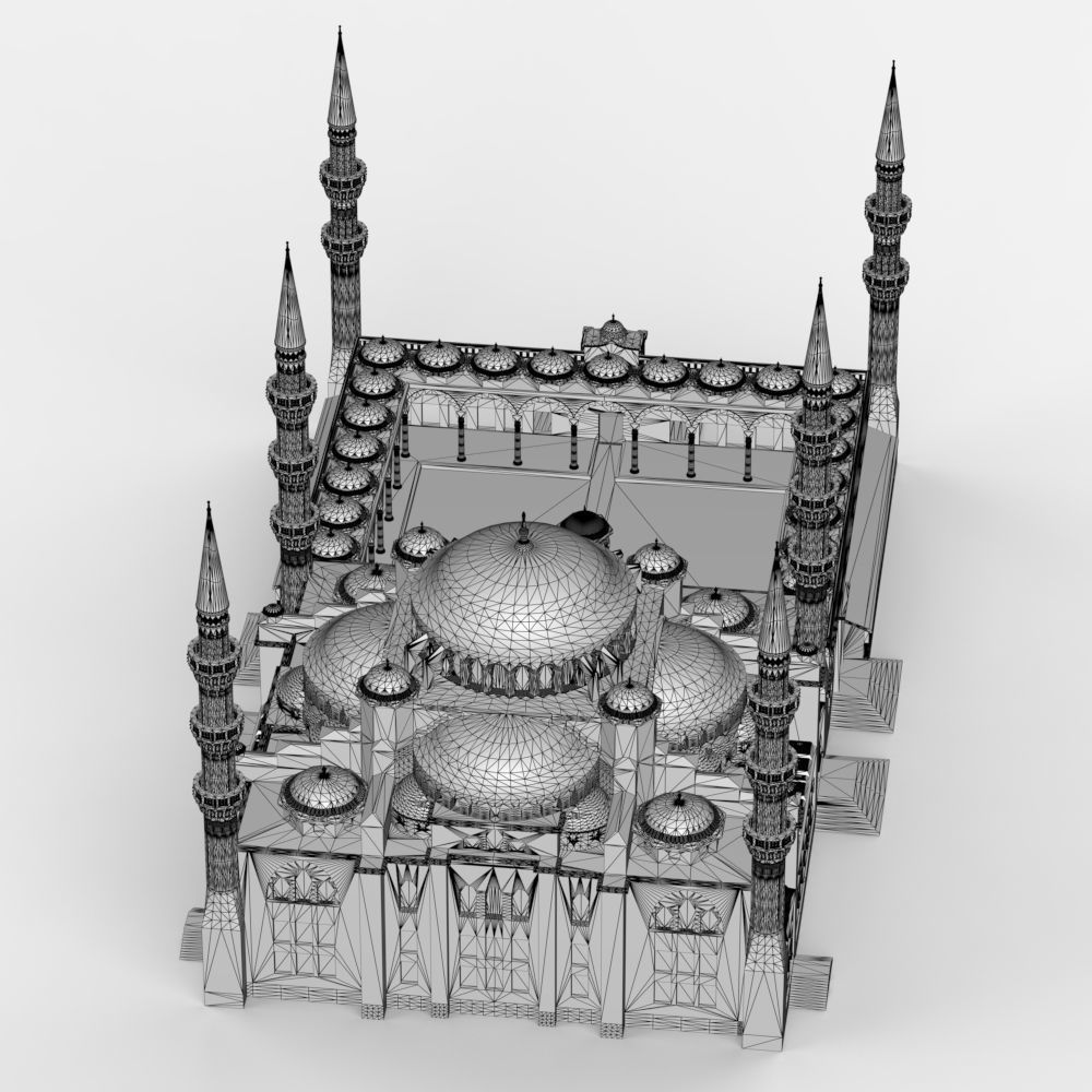 The Blue Mosque 3D print model_26