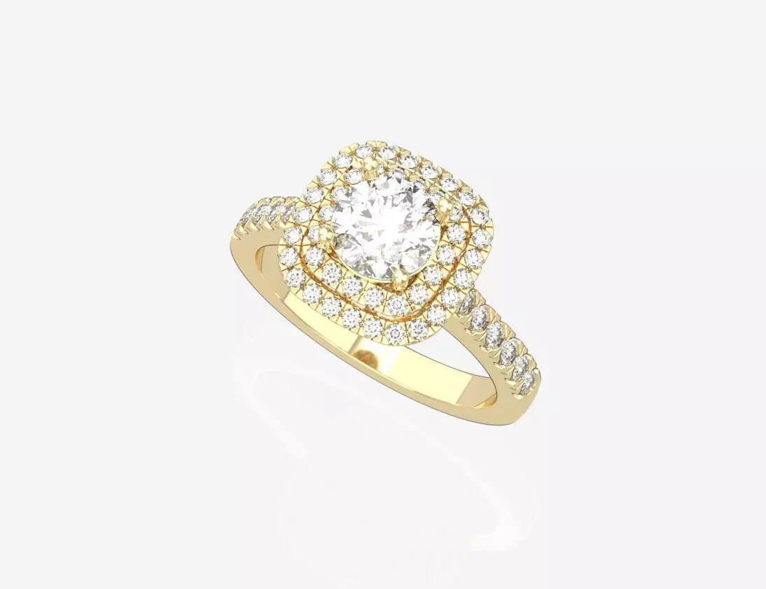 gold ring code 8 3D print model