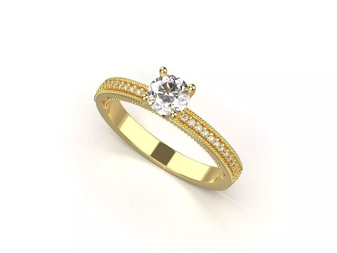 gold ring code 37 3D print model