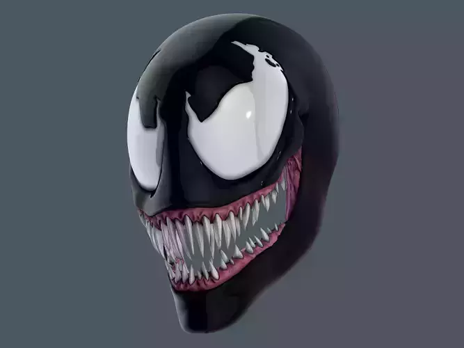 VENOM LETHAL PROTECTOR SMOOTH MASK  MARVEL COMICS SERIES 3D print model